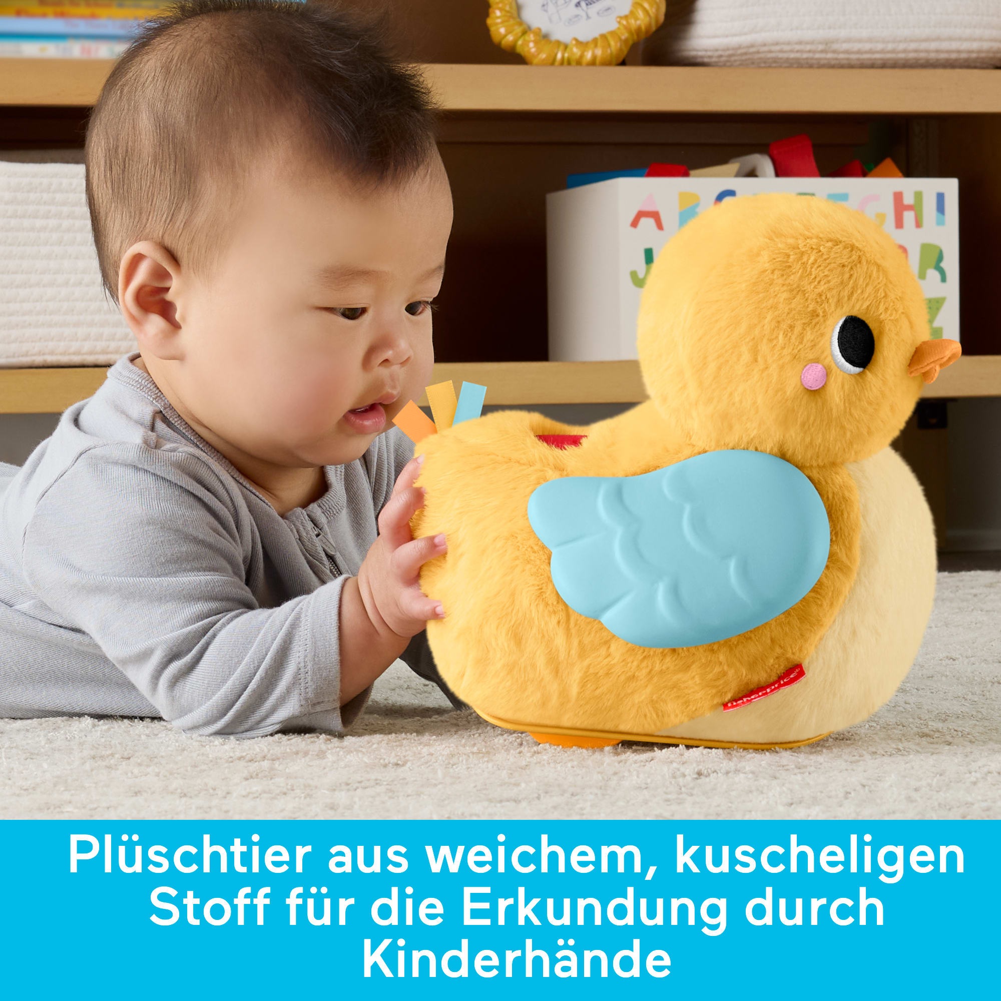 Fisher-Price® Plüschfigur »4-in-1 Knuddel- und Krabbel-Ente«