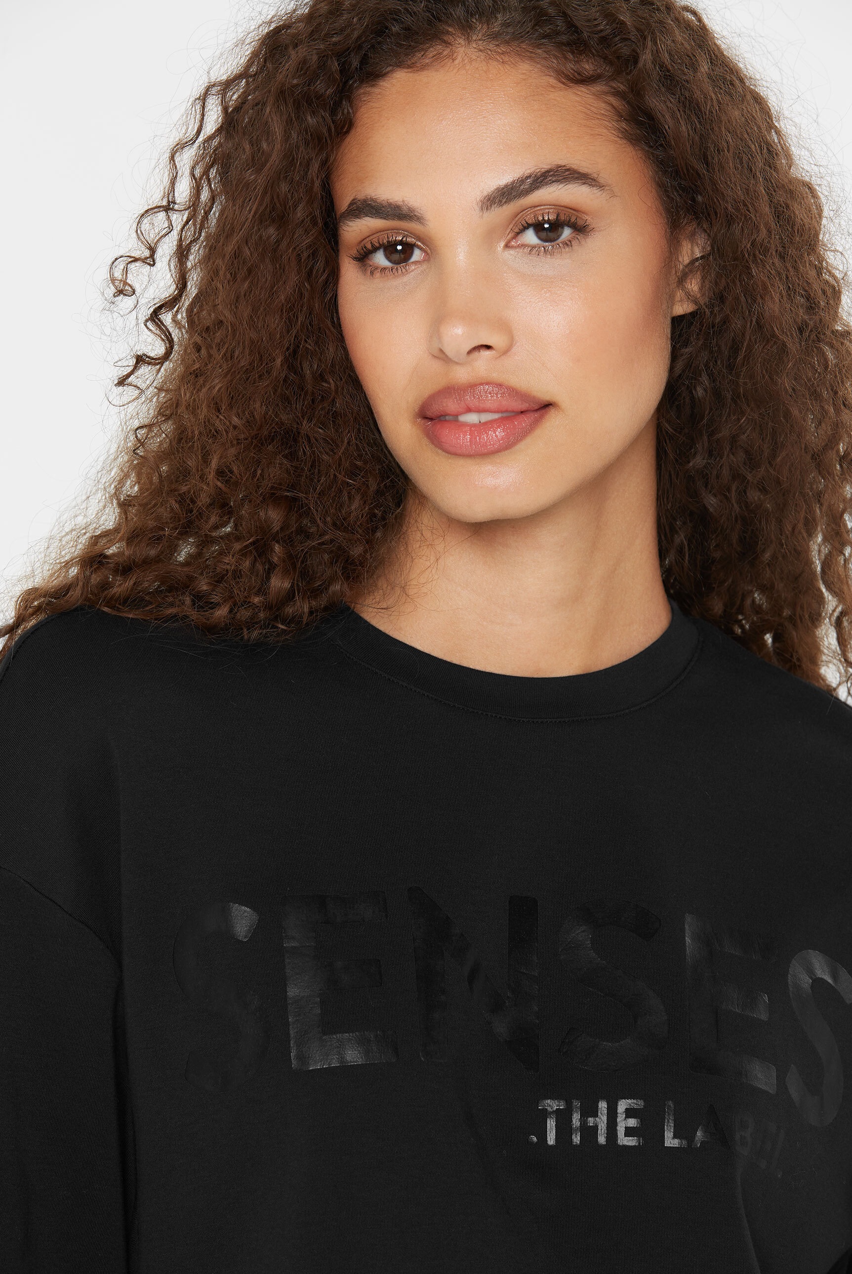 SENSES.THE LABEL Rundhalsshirt aus Baumwolle
