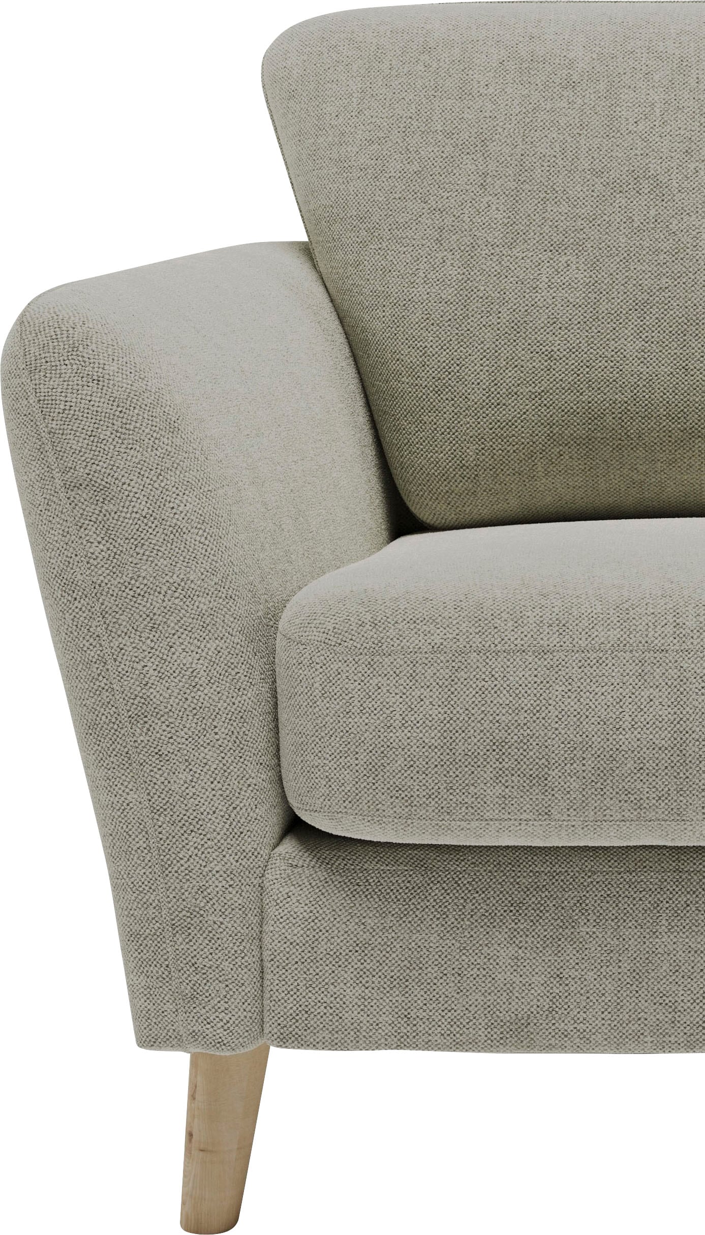 Home affaire Ecksofa »MARSEILLE (242/152cm),L-Form, Rec. rechts/links« Massivholzbeine Eiche, Landhausstil, Wellenunterfederung