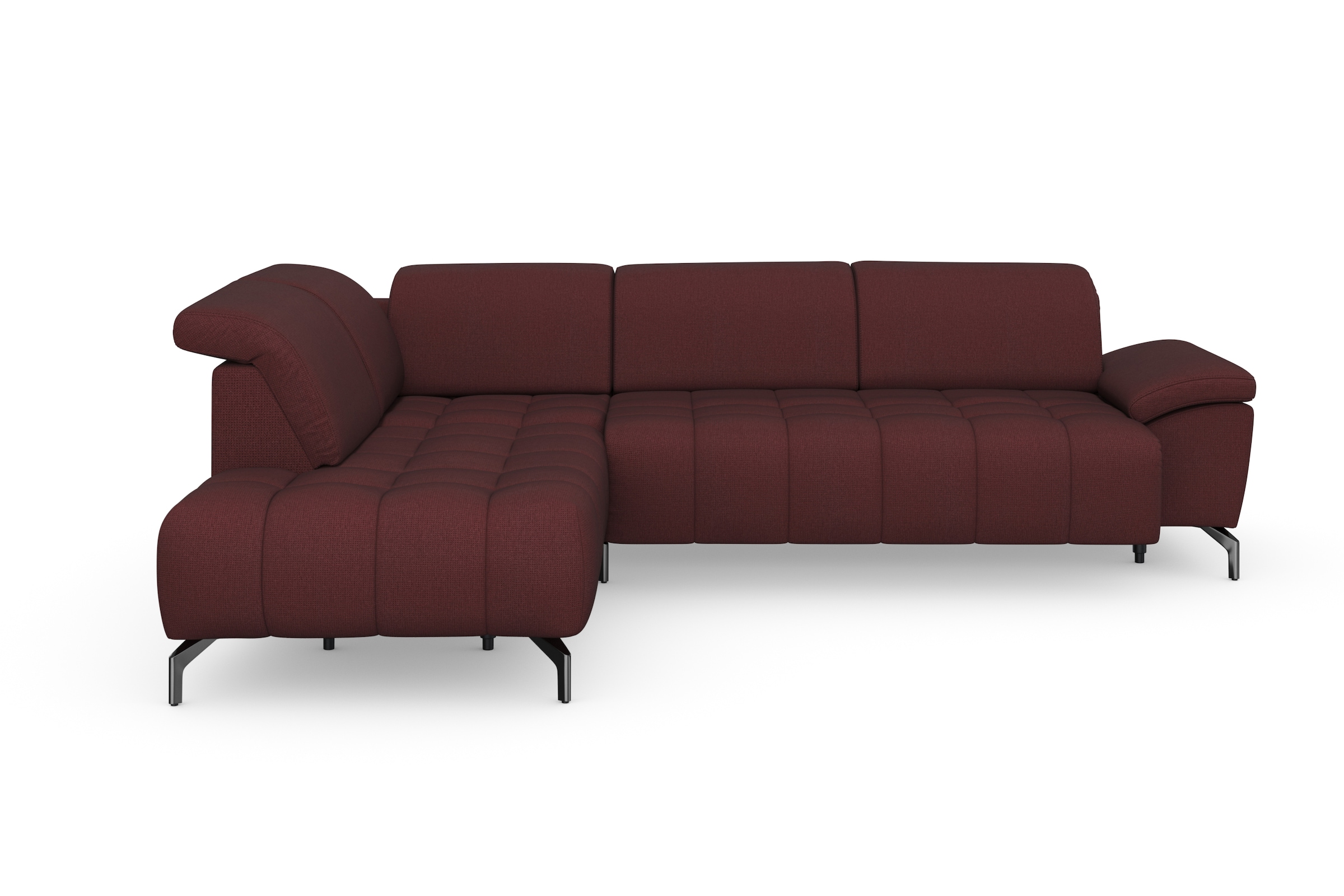 sit&more Ecksofa "Cool L-Form" wahlweise mit Kopfteilverstellung und Vorziehsitz motorisch