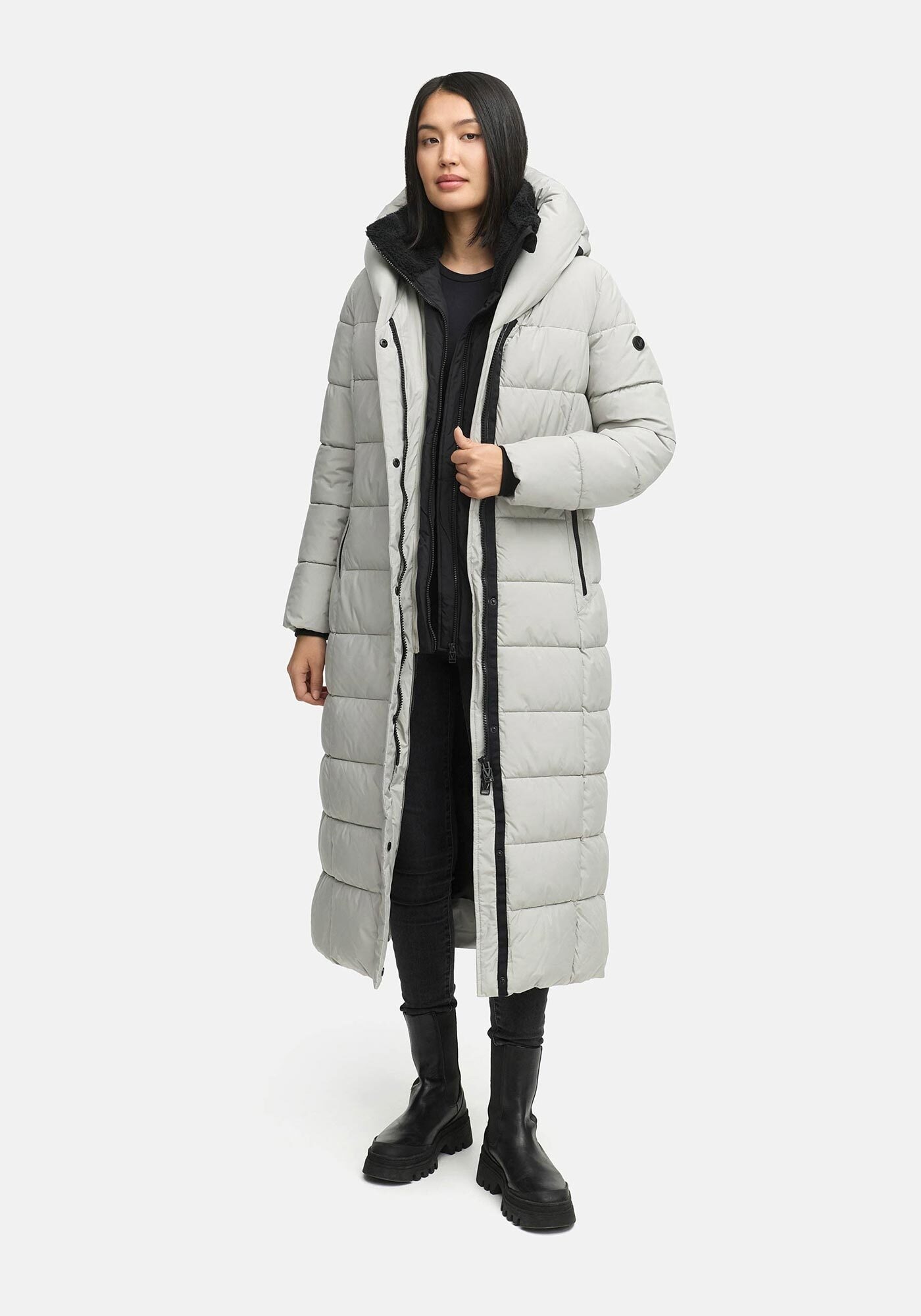 Marikoo Winterjacke "Pakoraa", extra langer Winter Mantel mit abnehmbaren I günstig online kaufen