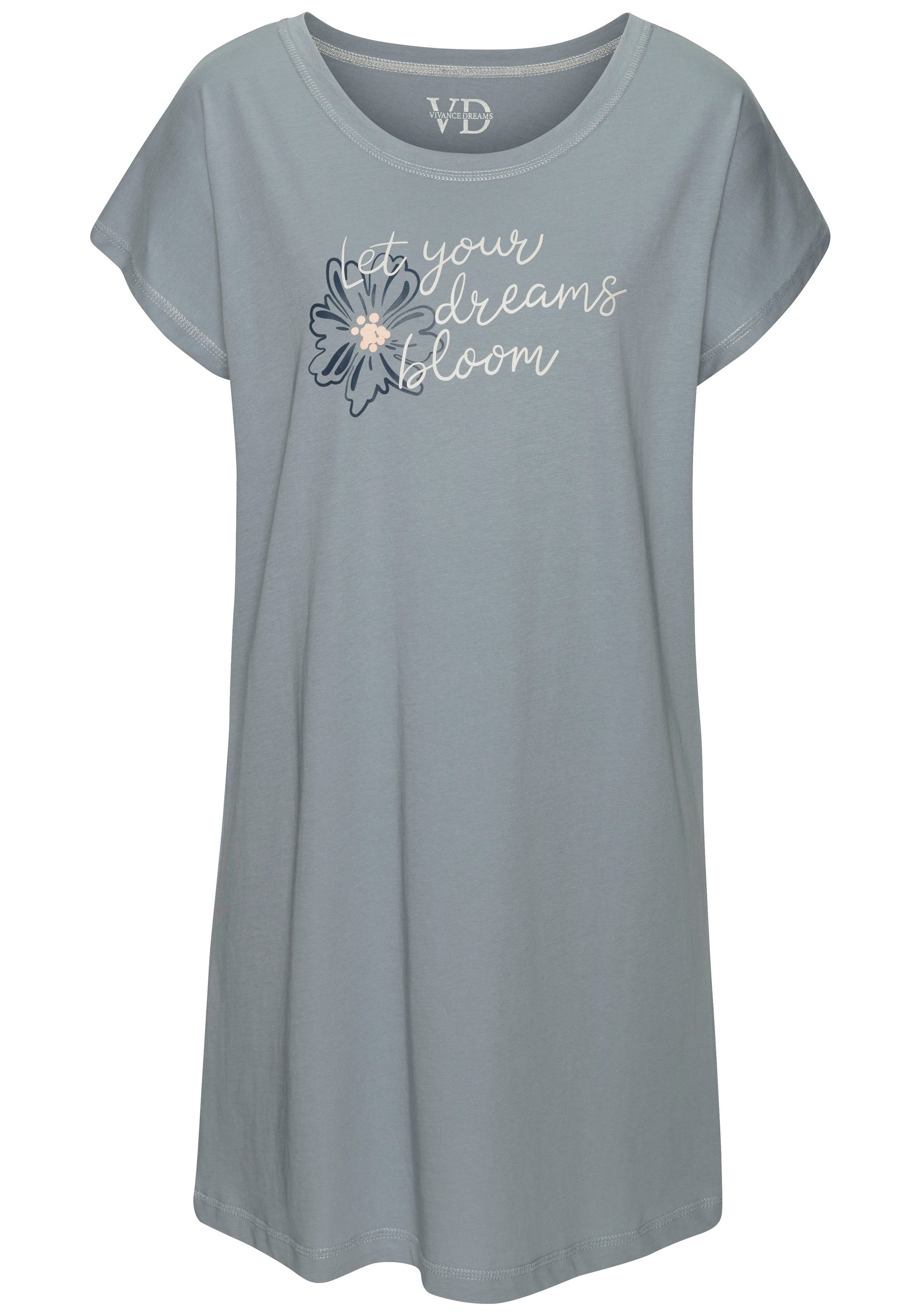 Vivance Dreams Nachthemd 1-teilig, mit schönem Frontprint günstig online kaufen