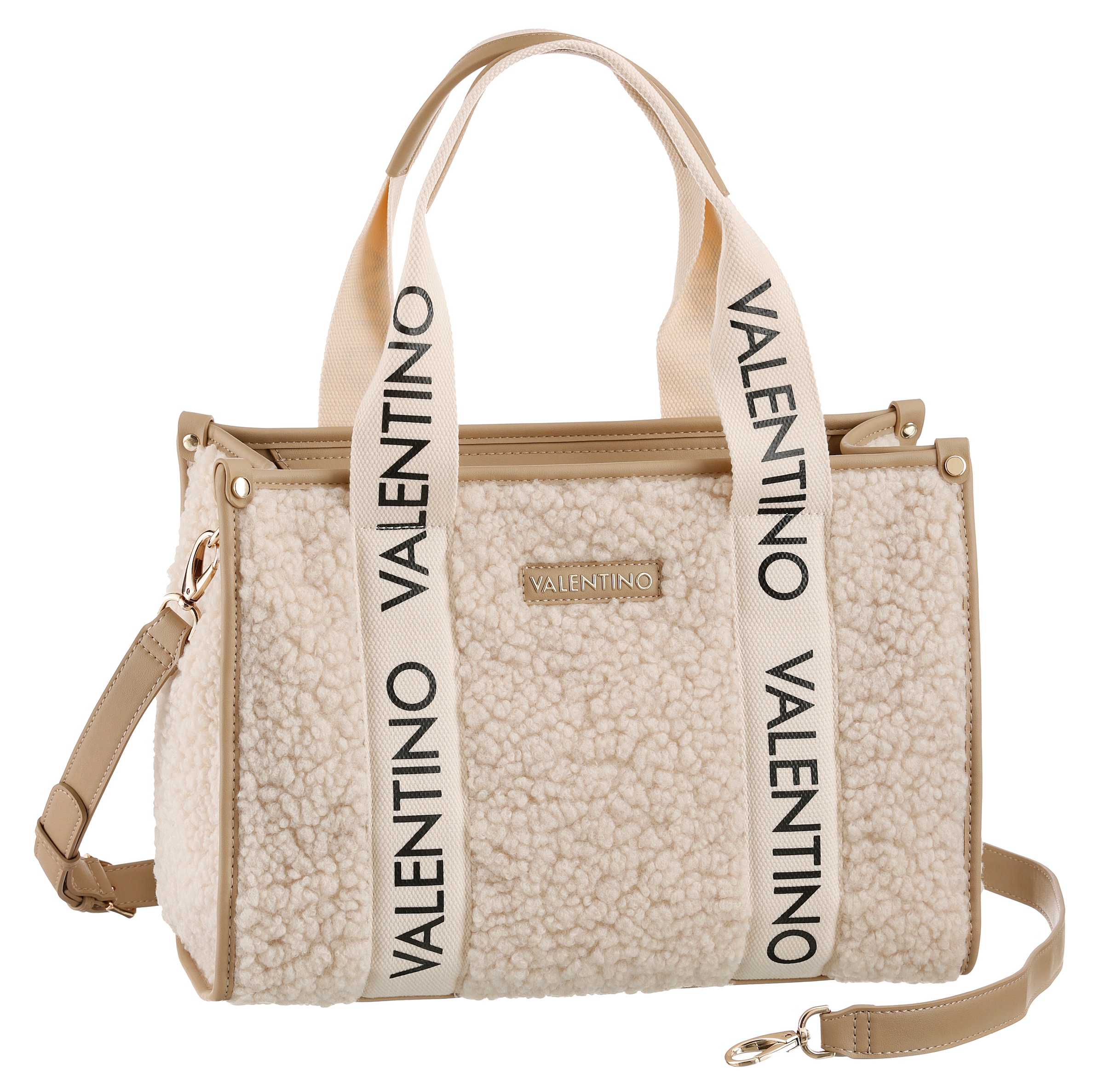 VALENTINO BAGS Shopper "SPECIAL CAMY" in modischer Teddy-Optik günstig online kaufen