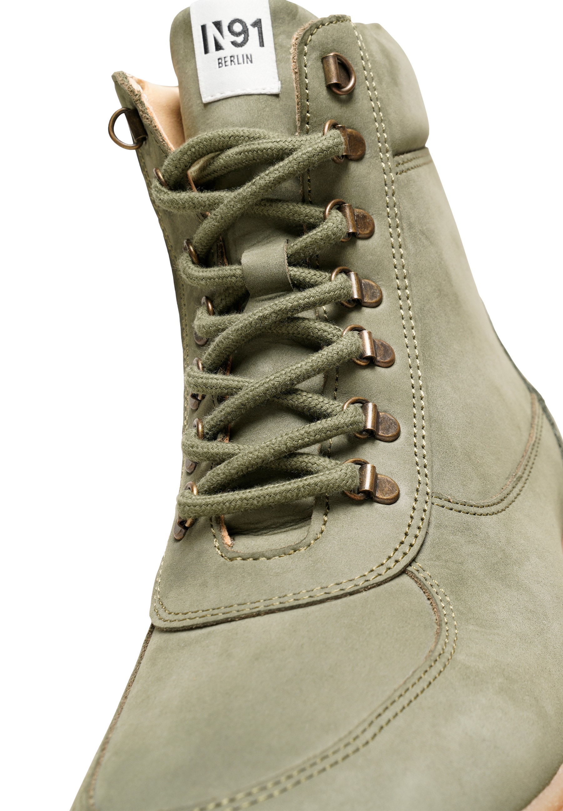 N91 Schnürboots »Style Choice HI Businessschuh«, Damen Schnürboots Leder handgefertigt, Hikingboots