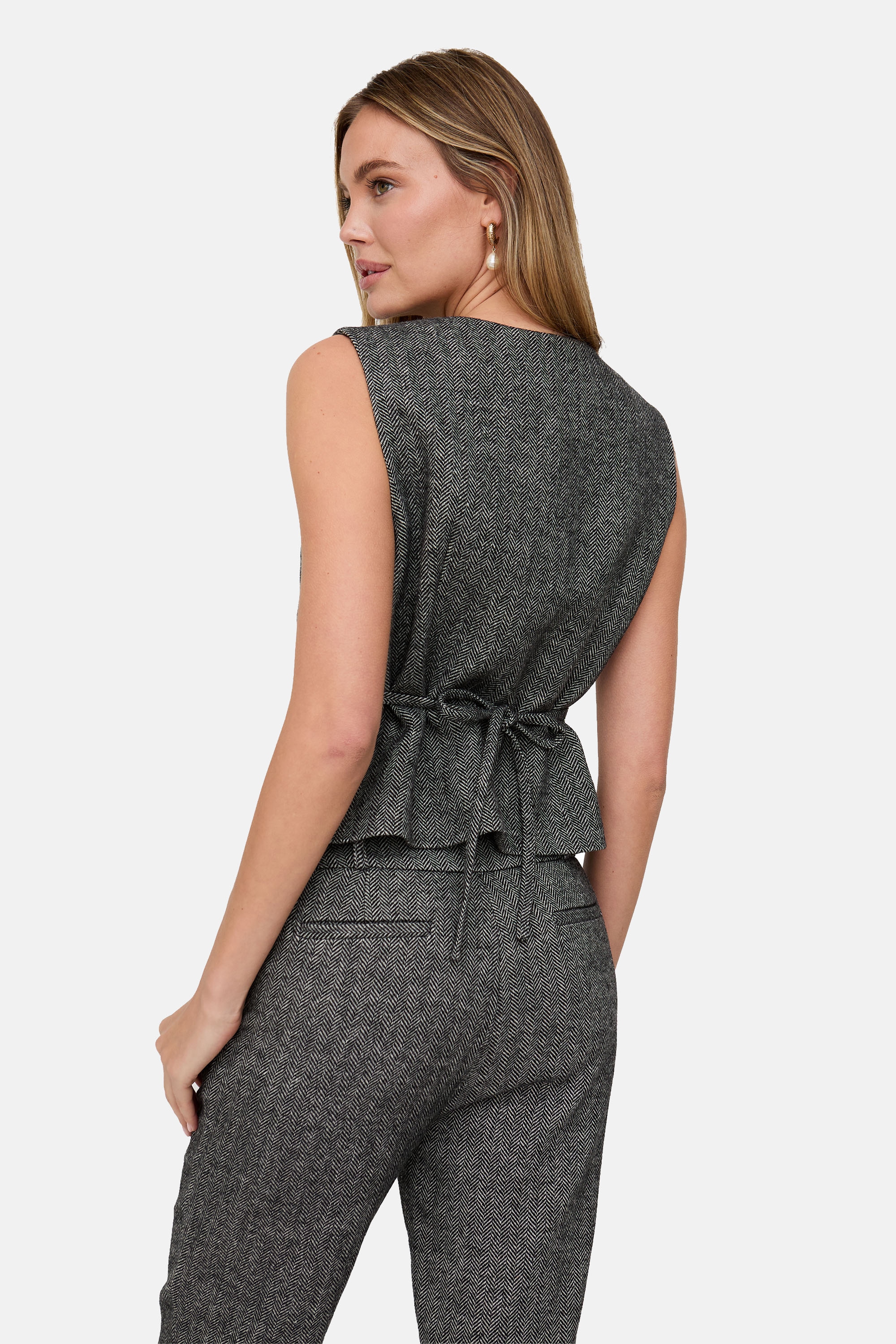 Lily and Lionel Anzugweste »Pandora Tailored Herringbone Print Waistcoat Damen«
