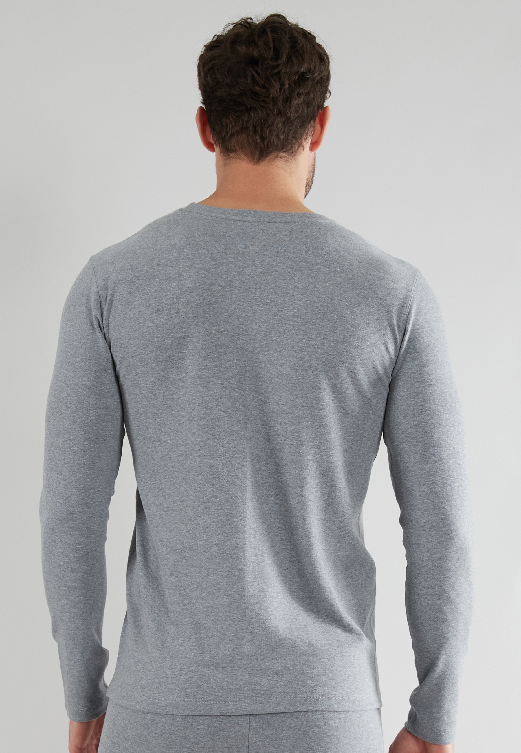 Thumbnail - GÖTZBURG Unterziehshirt "Thermo" Rundhalsausschnitt, langärmelig, eng, Baumwollmix, Langarm