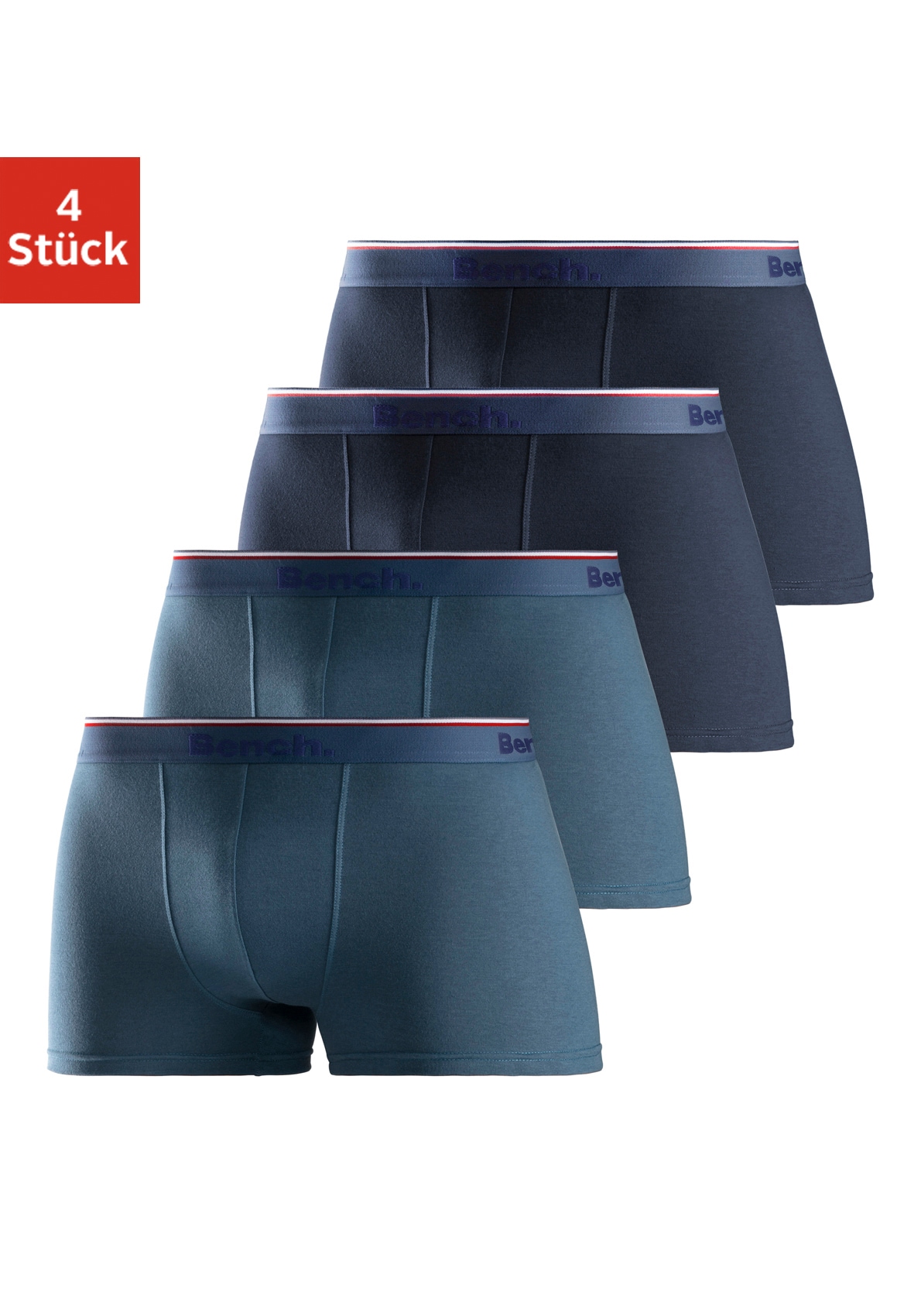 Bench. Boxer "Boxershorts für Herren" Packung, 4 Stk. Unterhosen aus Baumwoll-Mix