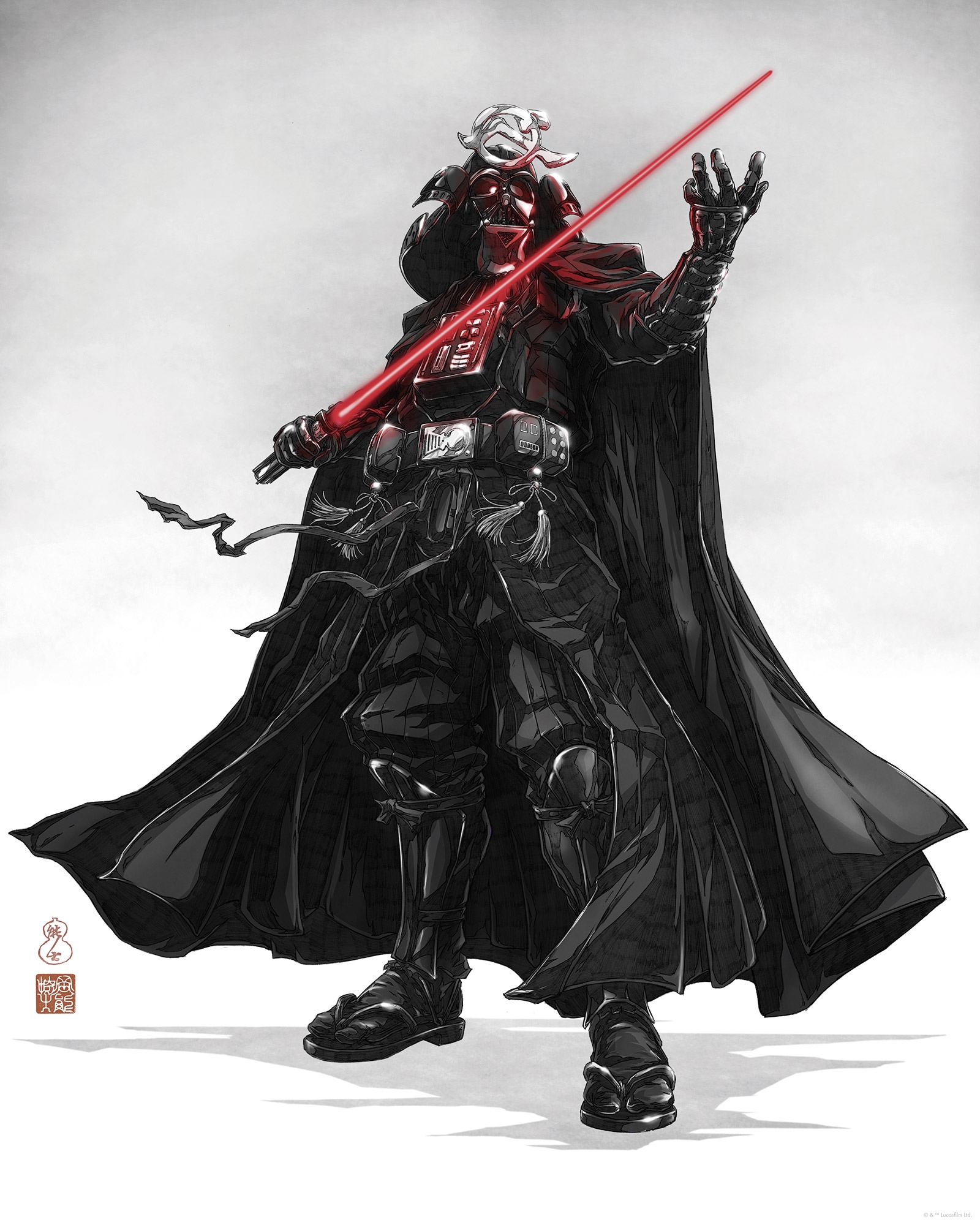 Komar Wandbild »Star Wars Vision Samurai Dark Lord«, Disney, (Set, 1 St.), 40 x 50 cm (Breite x Höhe) - Kinderzimmer, Dekoration