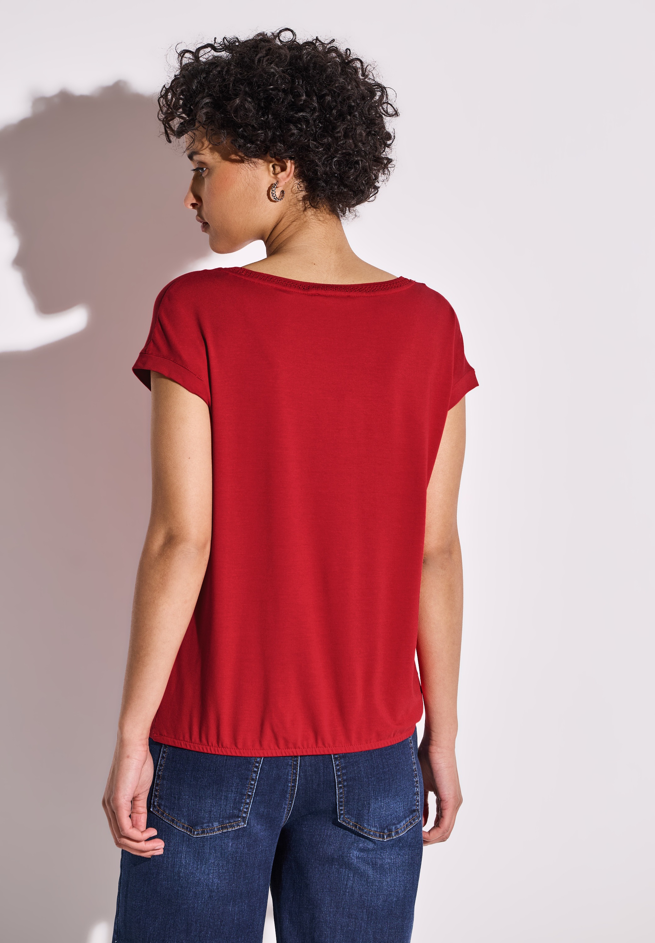 STREET ONE T-Shirt, mit U-Boot-Ausschnitt günstig online kaufen