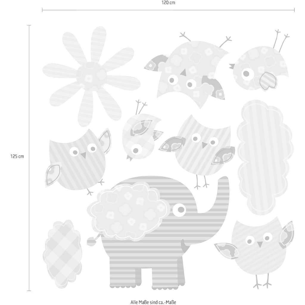 Wall-Art Wandtattoo »Baby Elefant Kinderzimmer Tiere Set«