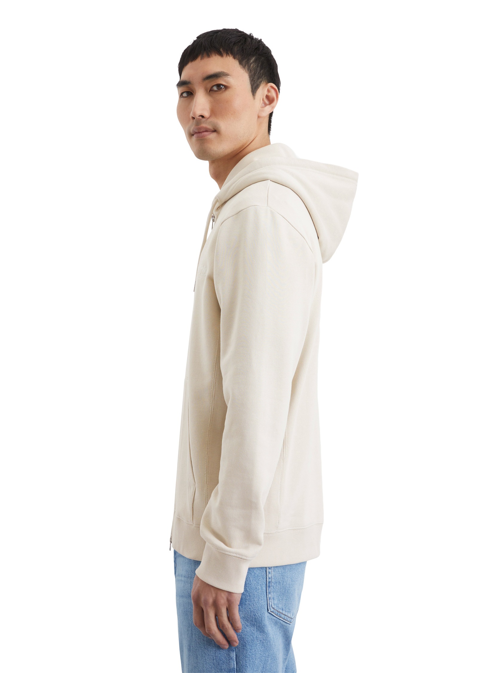 Marc O'Polo Sweatjacke »mit seitlichen Rippeinsätzen«