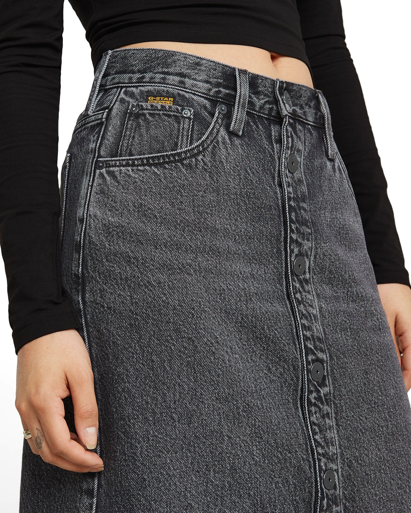 G-STAR Jeanskleid »Viktoria Snaps Long Rock«