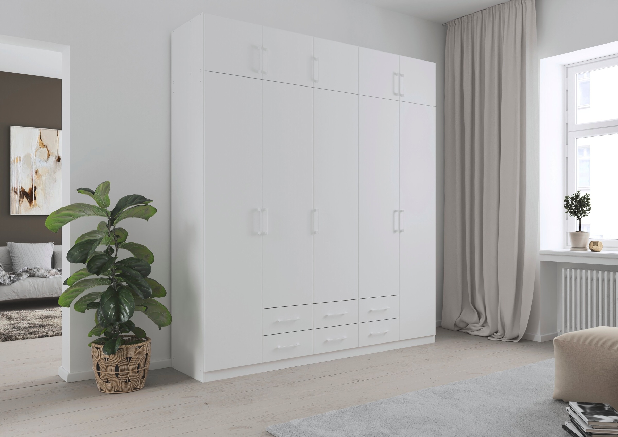 Thumbnail - rauch Kleiderschrank "Schrank Garderobe Wäscheschrank GAMMA in 4 Breiten 91-226 cm" 3 verschiedene Ausstattungen BASIC/C...