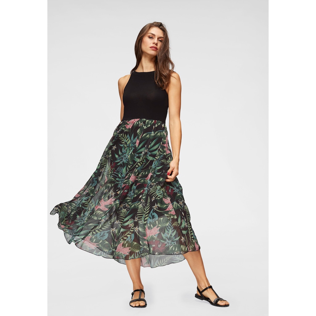 Aniston SELECTED Sommerkleid, mit buntem Rockteil