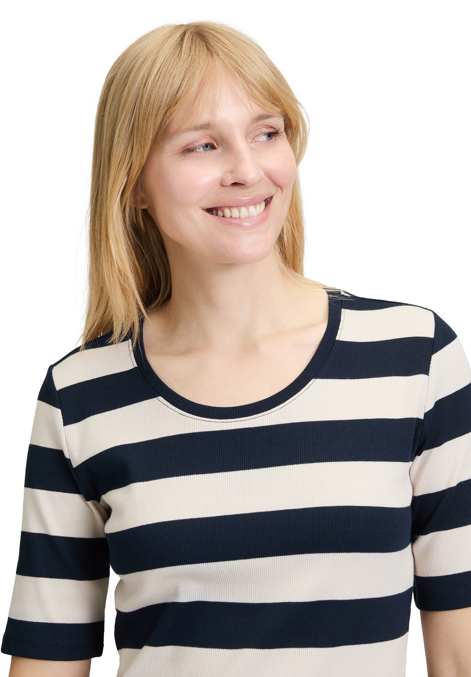 Betty Barclay Kurzarmshirt »Betty Barclay Basic Shirt mit Rippenstruktur«, (1 tlg.)
