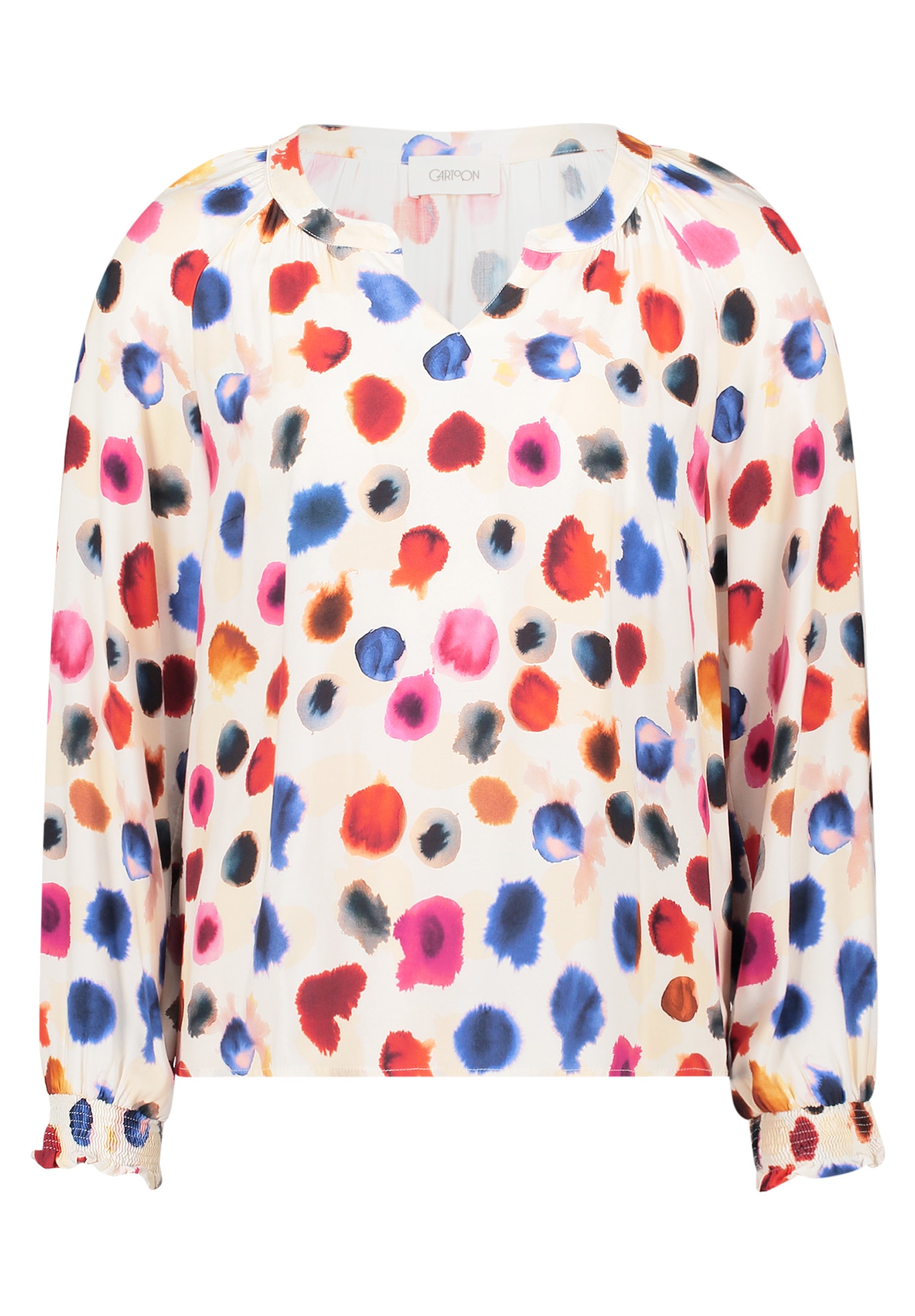 Cartoon Schlupfbluse »Damen mit Raffung«