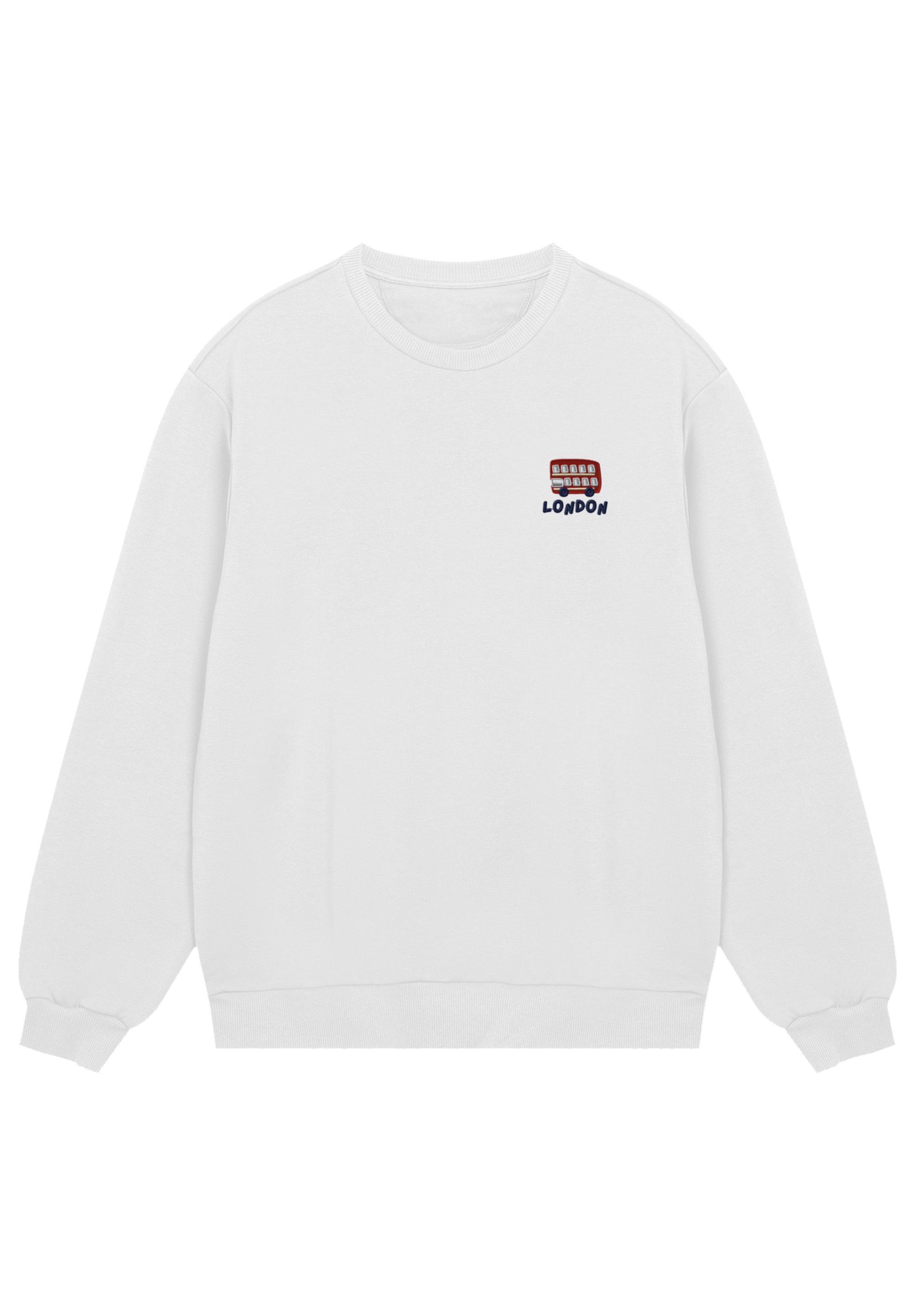 F4NT4STIC Sweatshirt »London Red Bus Bestickt«, Premium Qualität