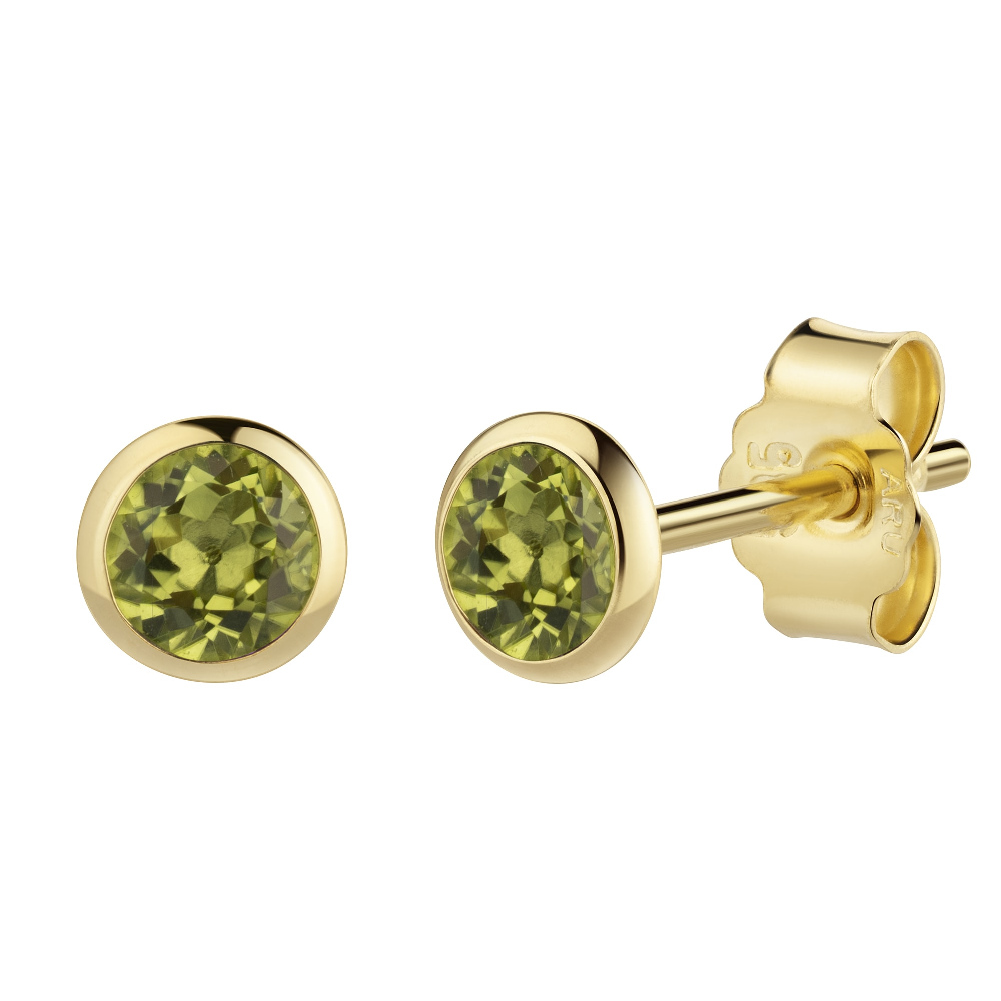 Vivance Paar Ohrstecker »585/- Gelbgold Peridot«
