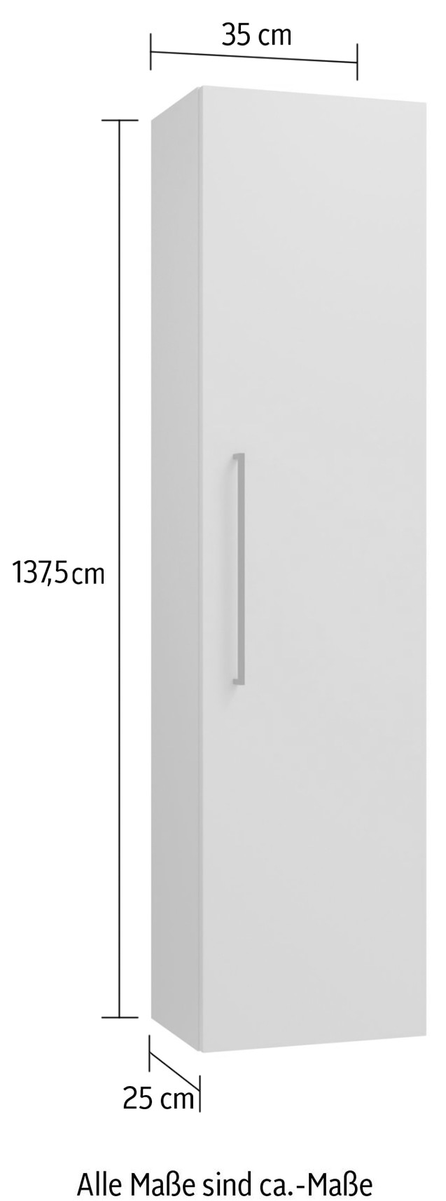 welltime Hochschrank »Joy«, Höhe 160 cm, mit Soft-Close-Funktion