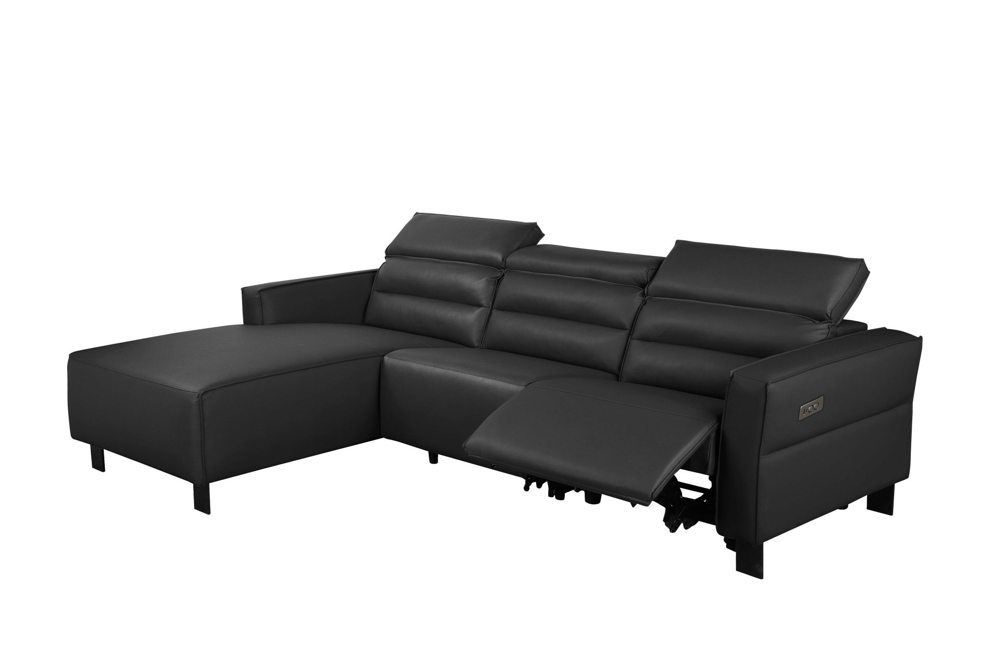 Places of Style Ecksofa »Carpari, L-Form, 263 cm, manuelle o. elektrische Relaxfunktion,«, USB A/C und Kopfteilverstellung