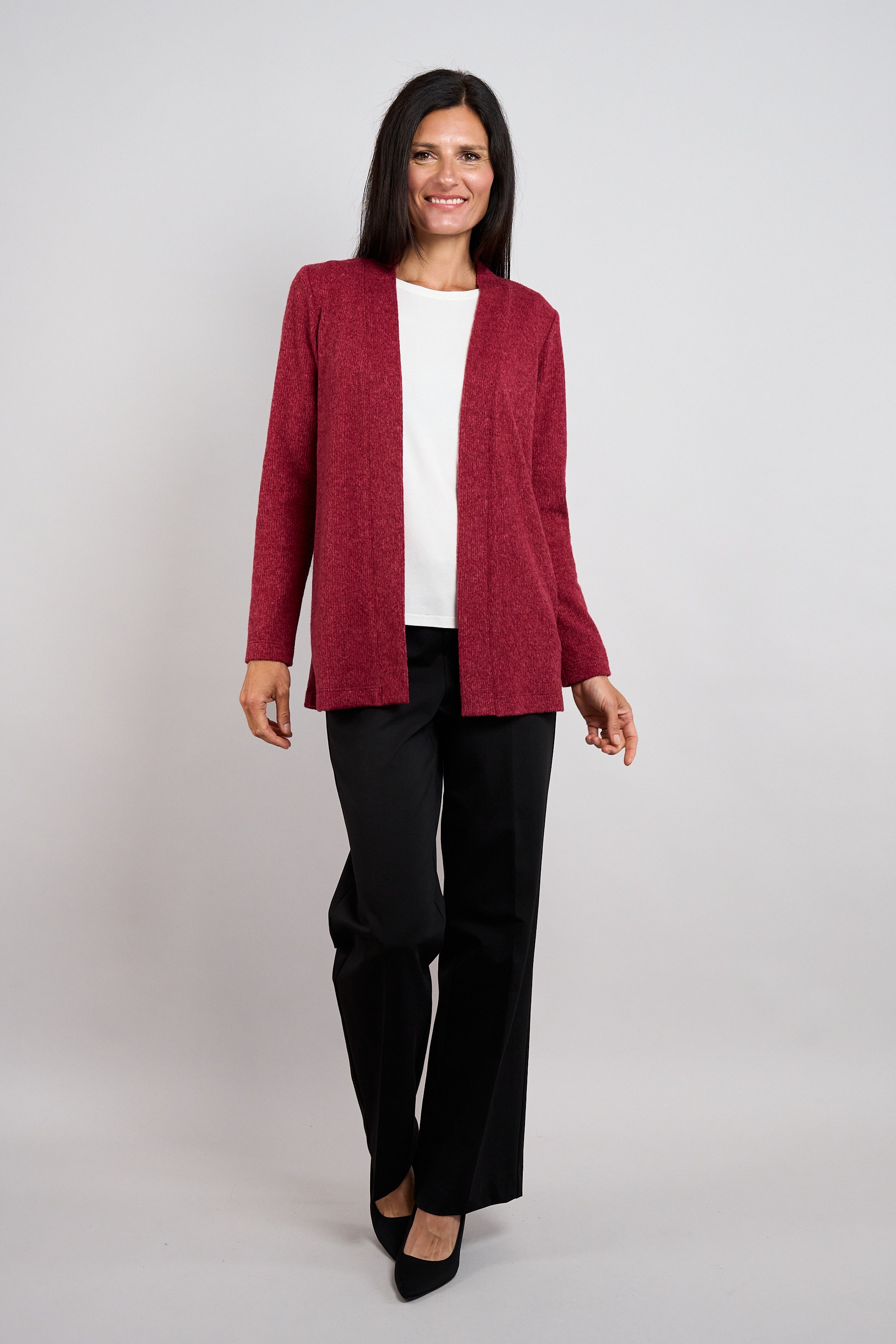 Seidel Moden Longstrickjacke ohne Verschluss / MADE IN GERMANY