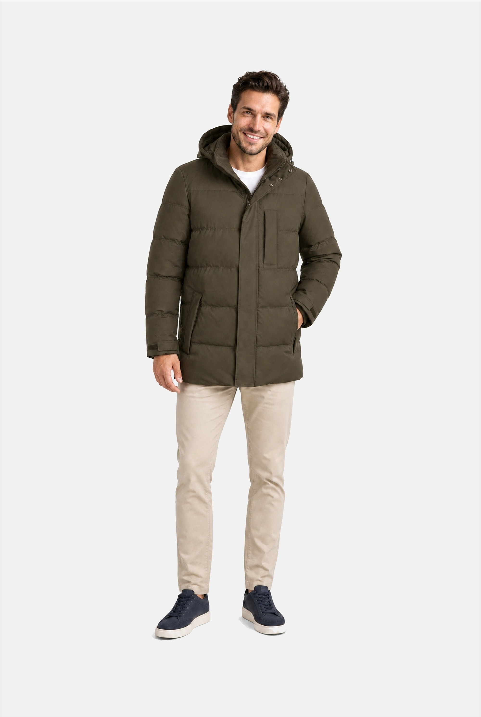 New Canadian Steppjacke »Structure« 1 Stk. tlg. mit abnehmbarer, verstellbarer Kapuze
