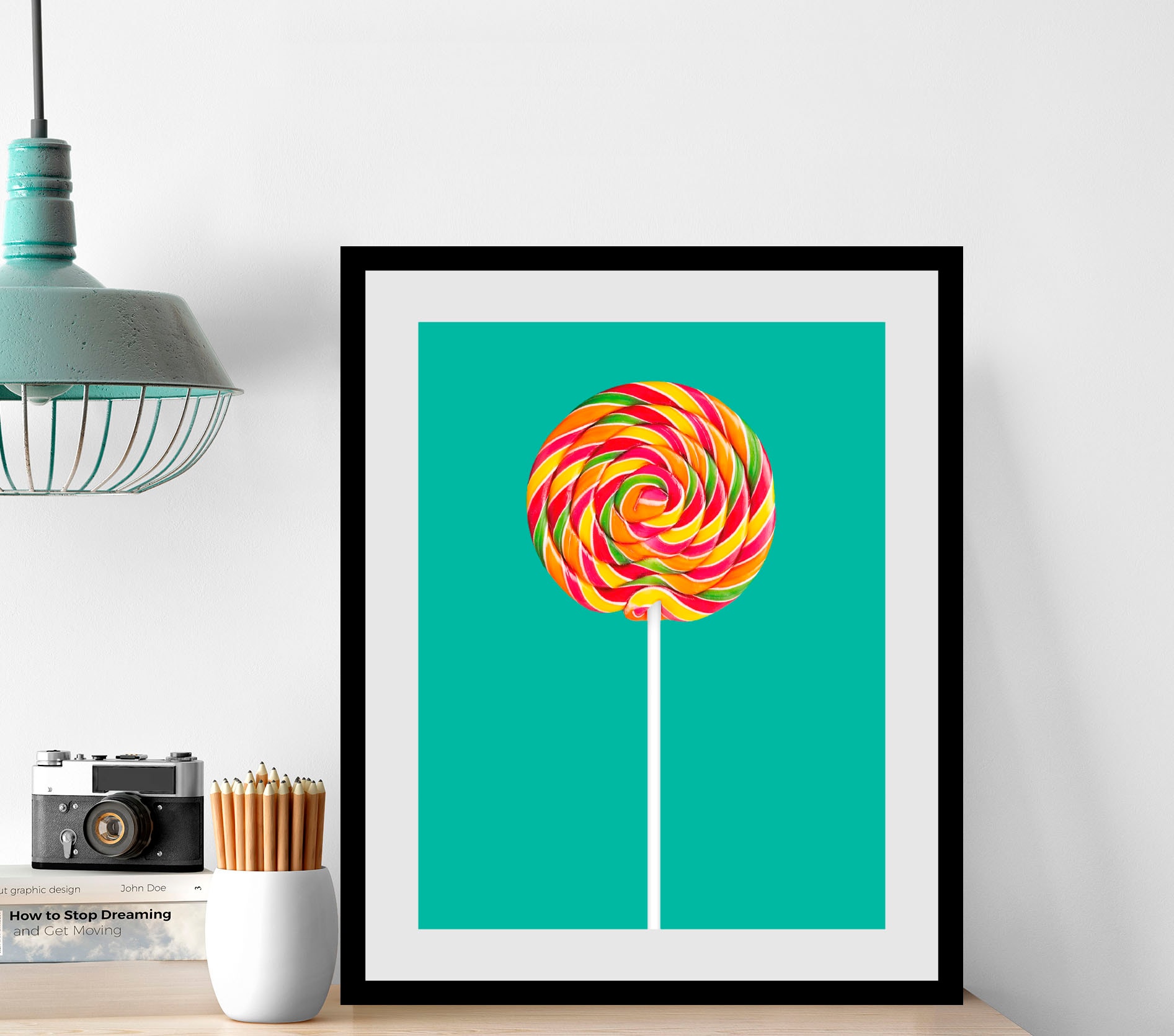 queence Bild "Lollipop", Süßigkeiten-Kunst-Foto-Süßspeisen-Lebensmittel, (1 günstig online kaufen