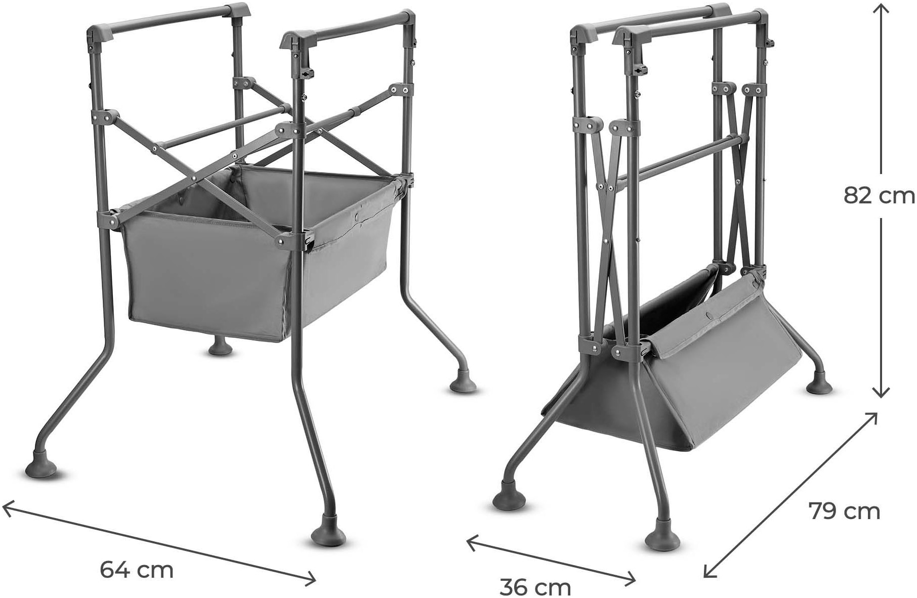 Kinderkraft Babybadewanne »BUBBLY« Höhe 98 cm Ablaufschlauch | zusammenfaltbar mit Wickelauflage