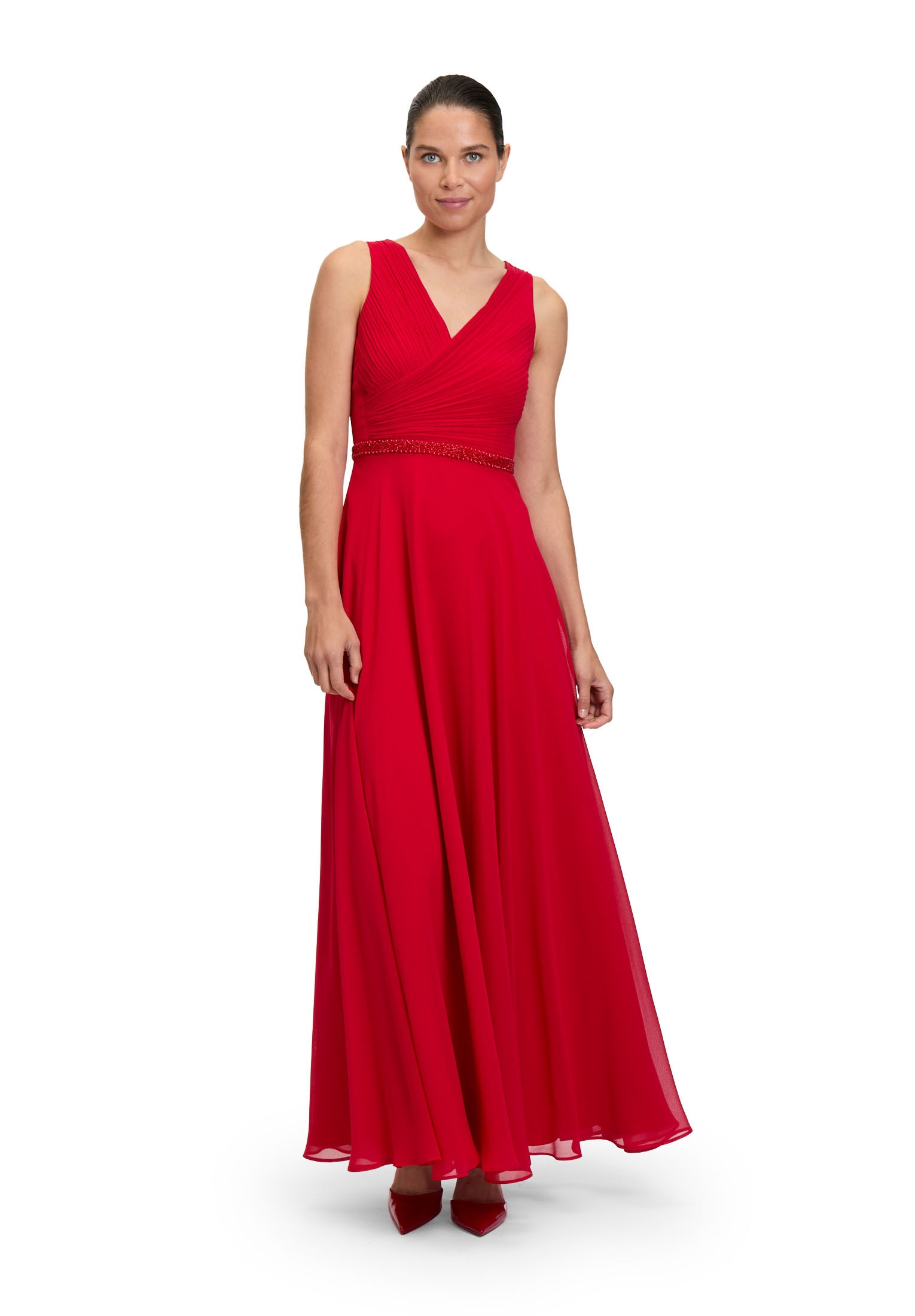 Vera Mont Abendkleid "Damen Abendkleid mit Plissee" Ohne Tasche Dekoelement günstig online kaufen
