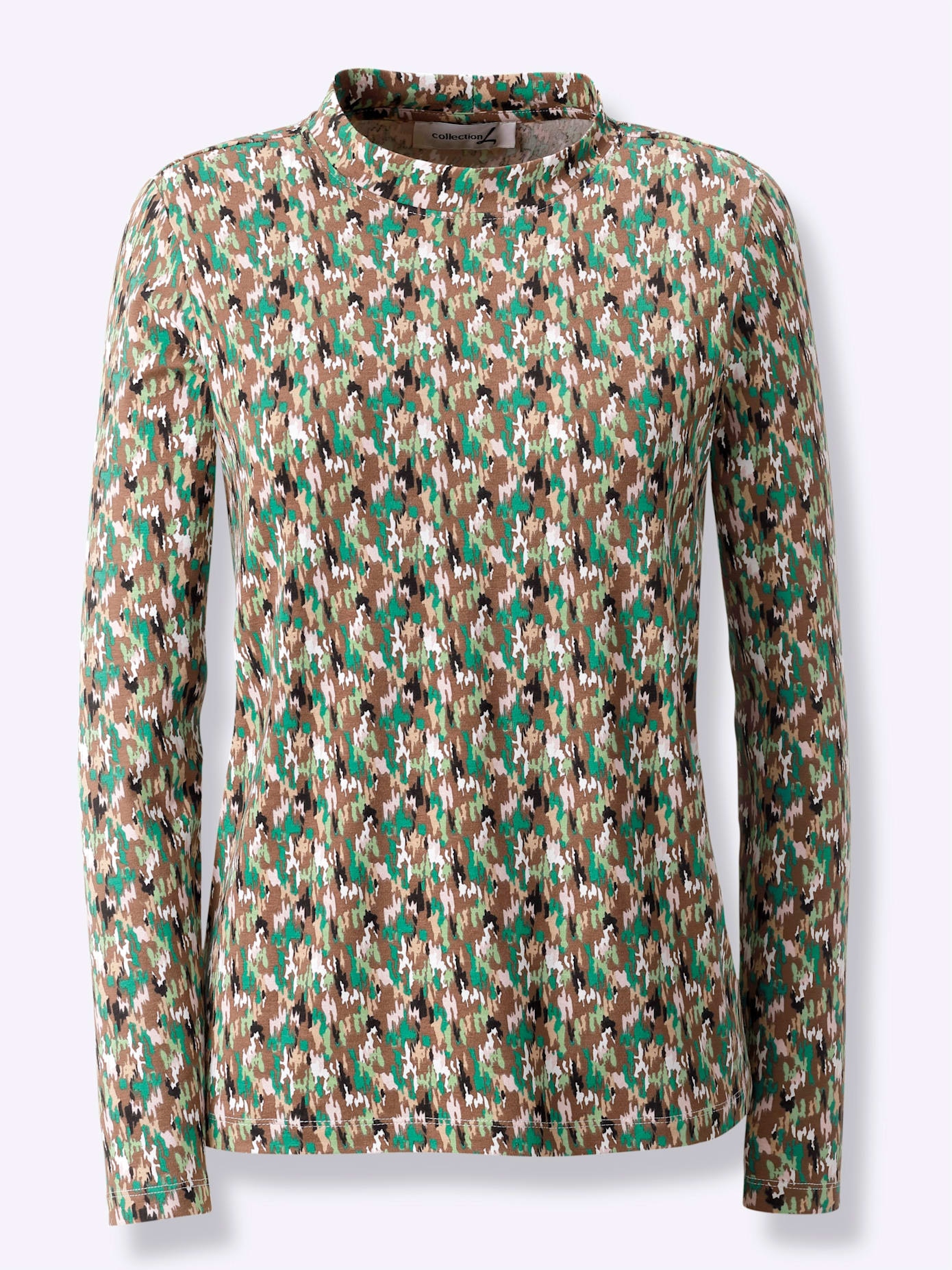 Classic Basics Langarmshirt "Stehkragen-Shirt" 1