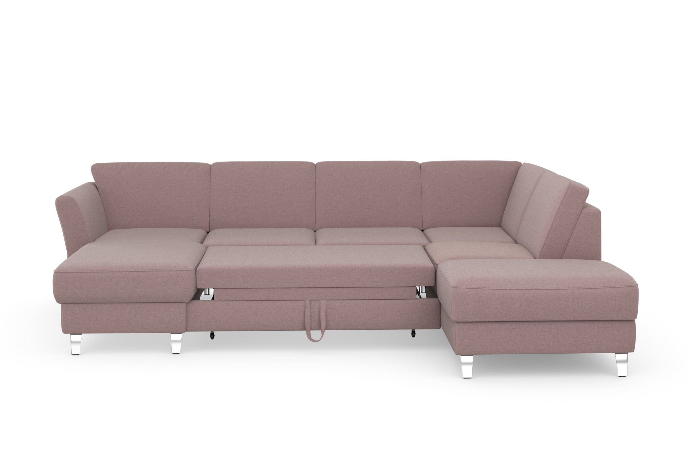 sit&more Wohnlandschaft »Visby U-Form«, Wahlweise mit Bettfunktion und Stauraum, frei im Raum stellbar