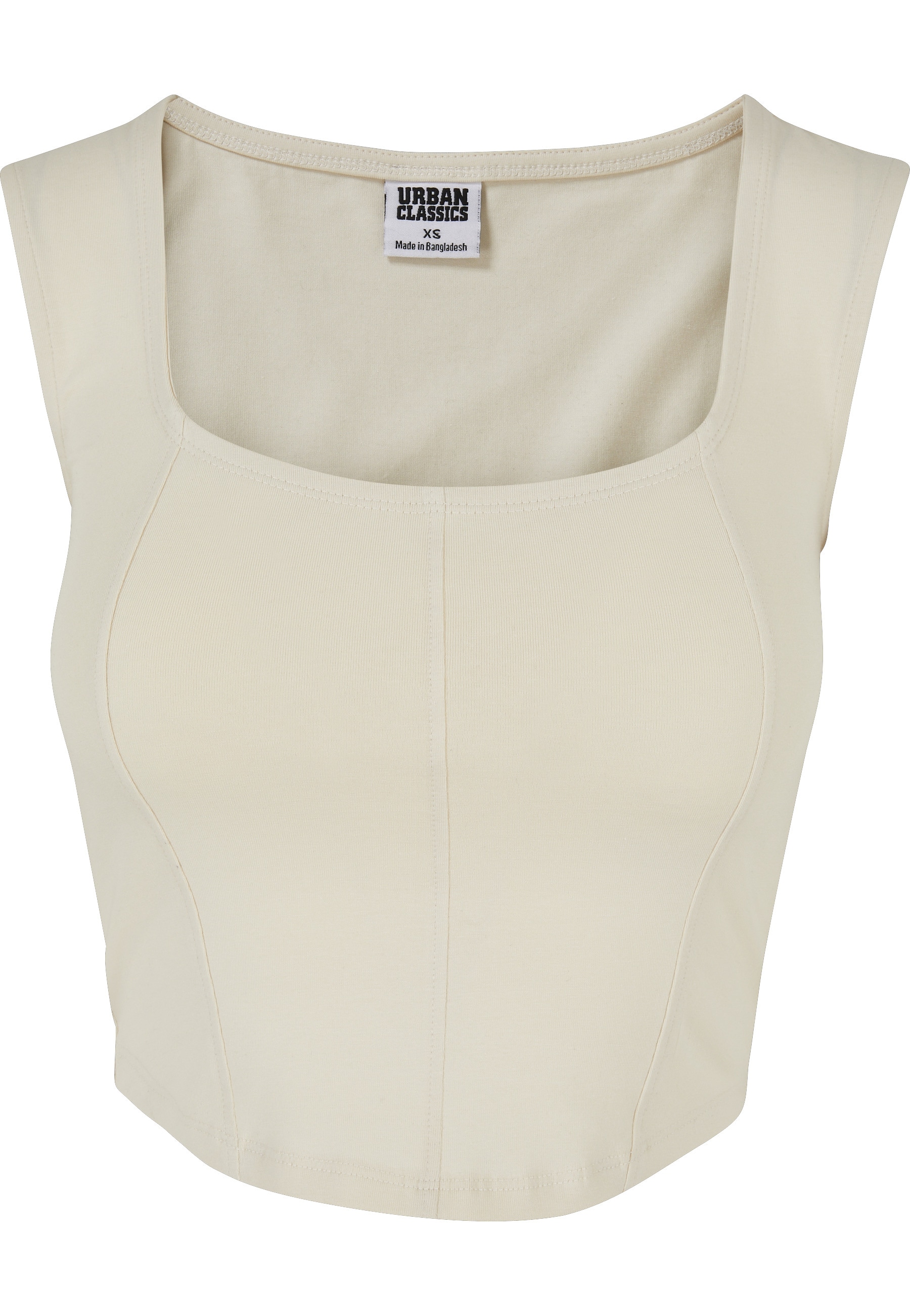 URBAN CLASSICS Yoga & Relax Shirt "Urban Classics Damen Ladies Short Corsage Top" 1 Stk.