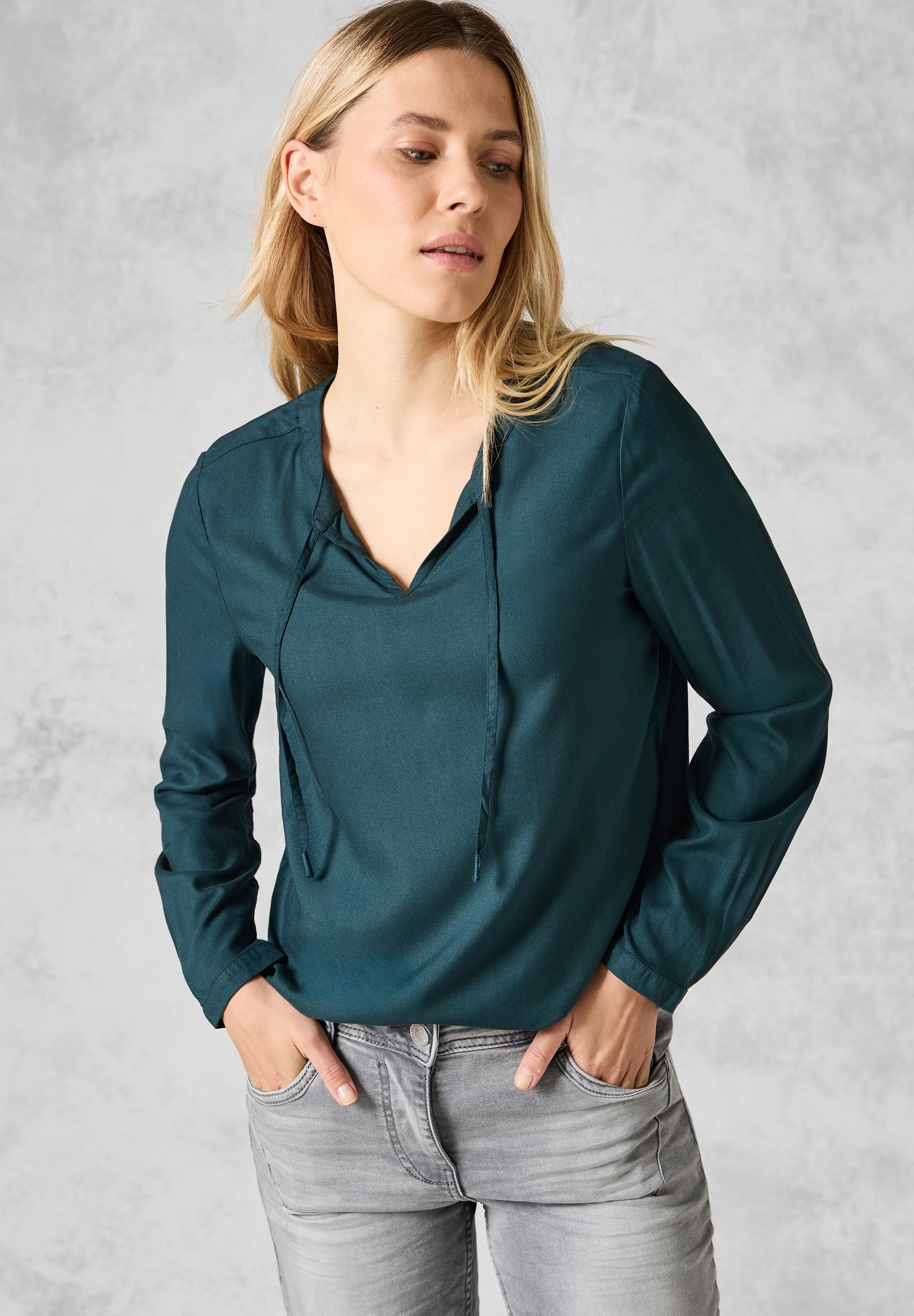 Cecil Shirtbluse iš minkštas Viskose