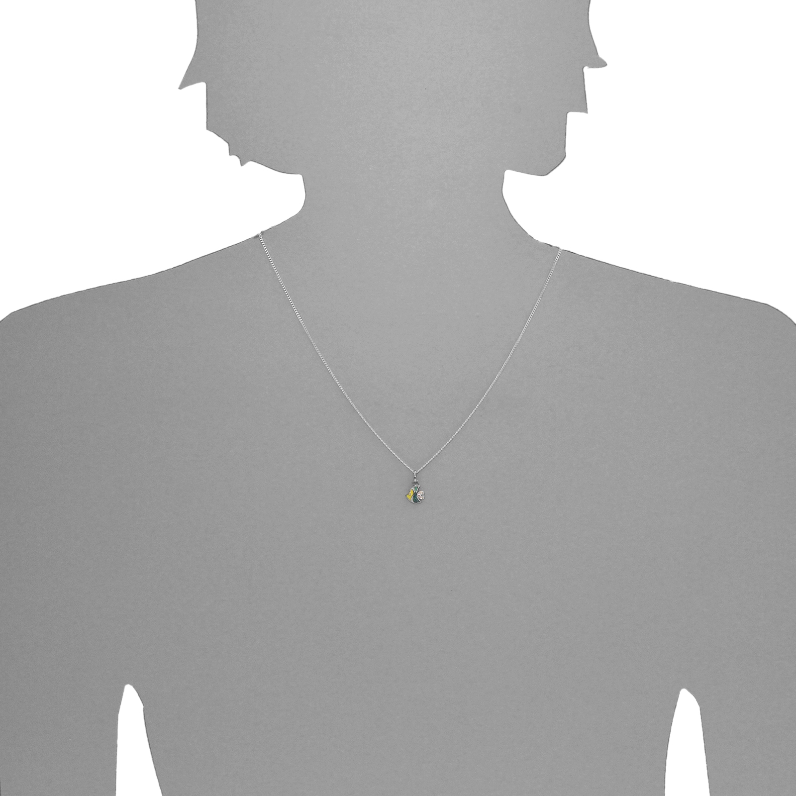 OSTSEE-SCHMUCK Kette mit Anhänger »- kleiner Fisch - Silber 925/000 - Zirkonia«
