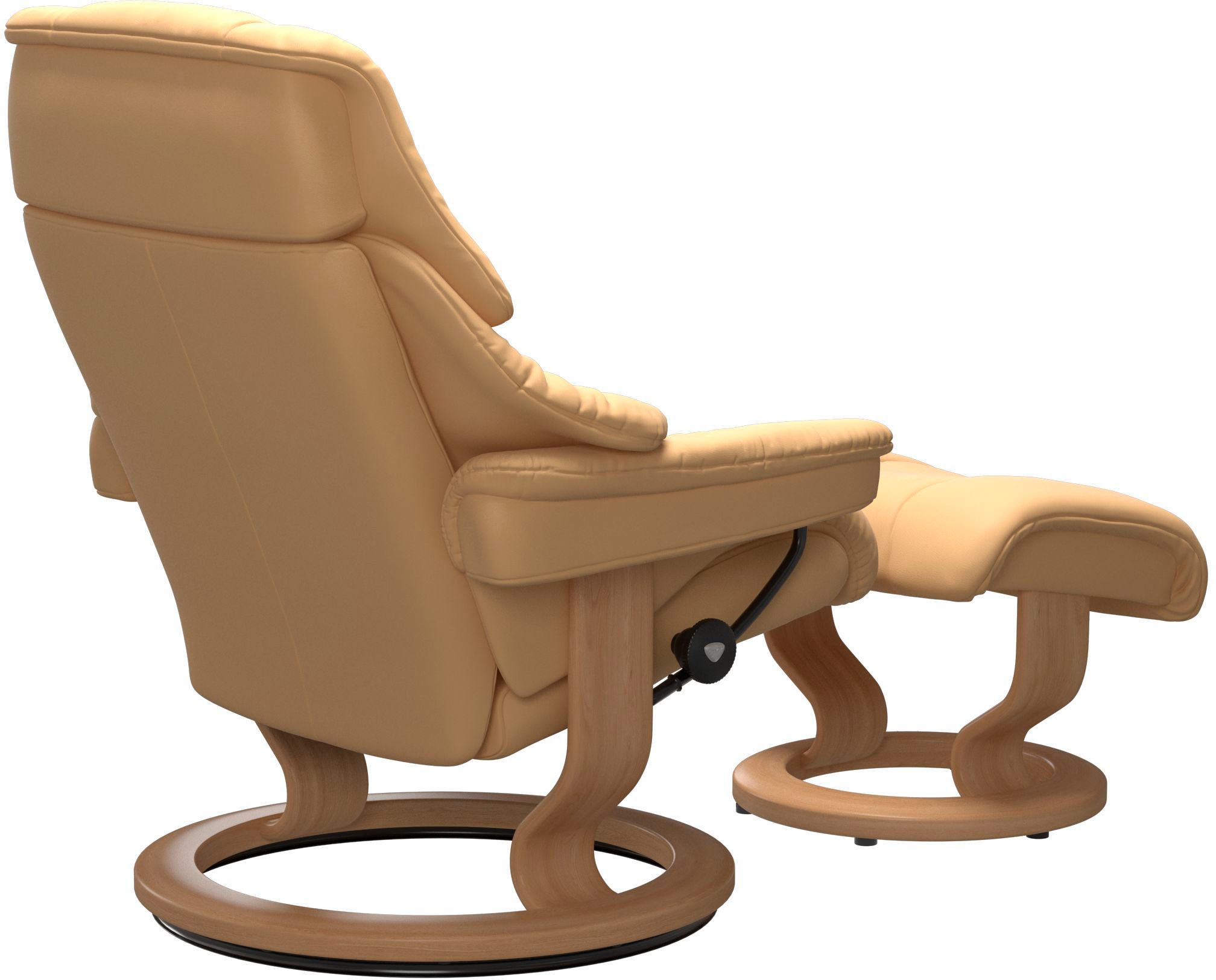 Thumbnail - Stressless Relaxsessel "Reno", (Set, Relaxsessel mit Hocker), mit Hocker, mit Classic Base, Größe S, M & L, Gestell Eich...