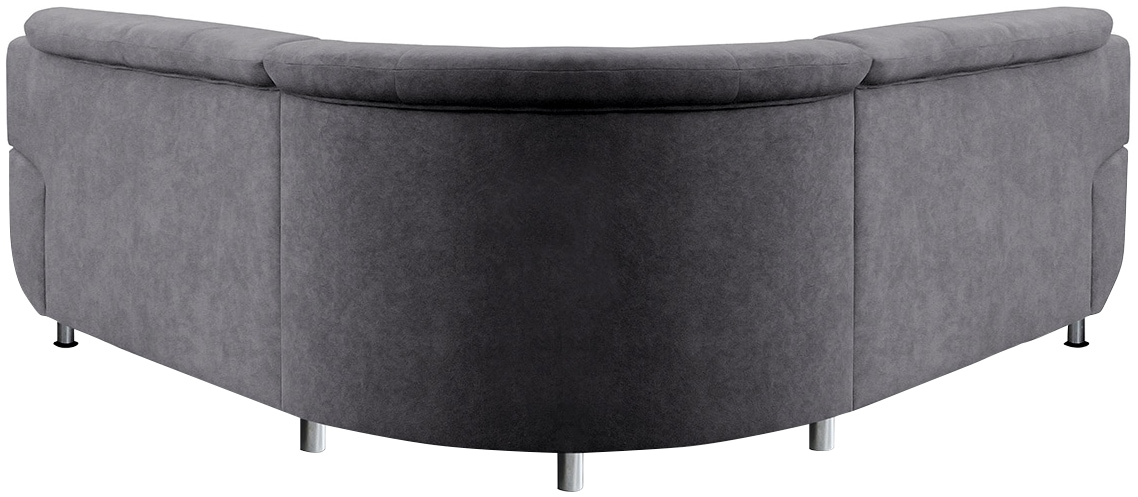 TRENDMANUFAKTUR Ecksofa »Rondo wahlweise mit Schlaffunktion, 267x247 cm (BxT), breite Armlehnen«, L-Form, wahlweise mit Federkern bestellbar, Füße chromfarben