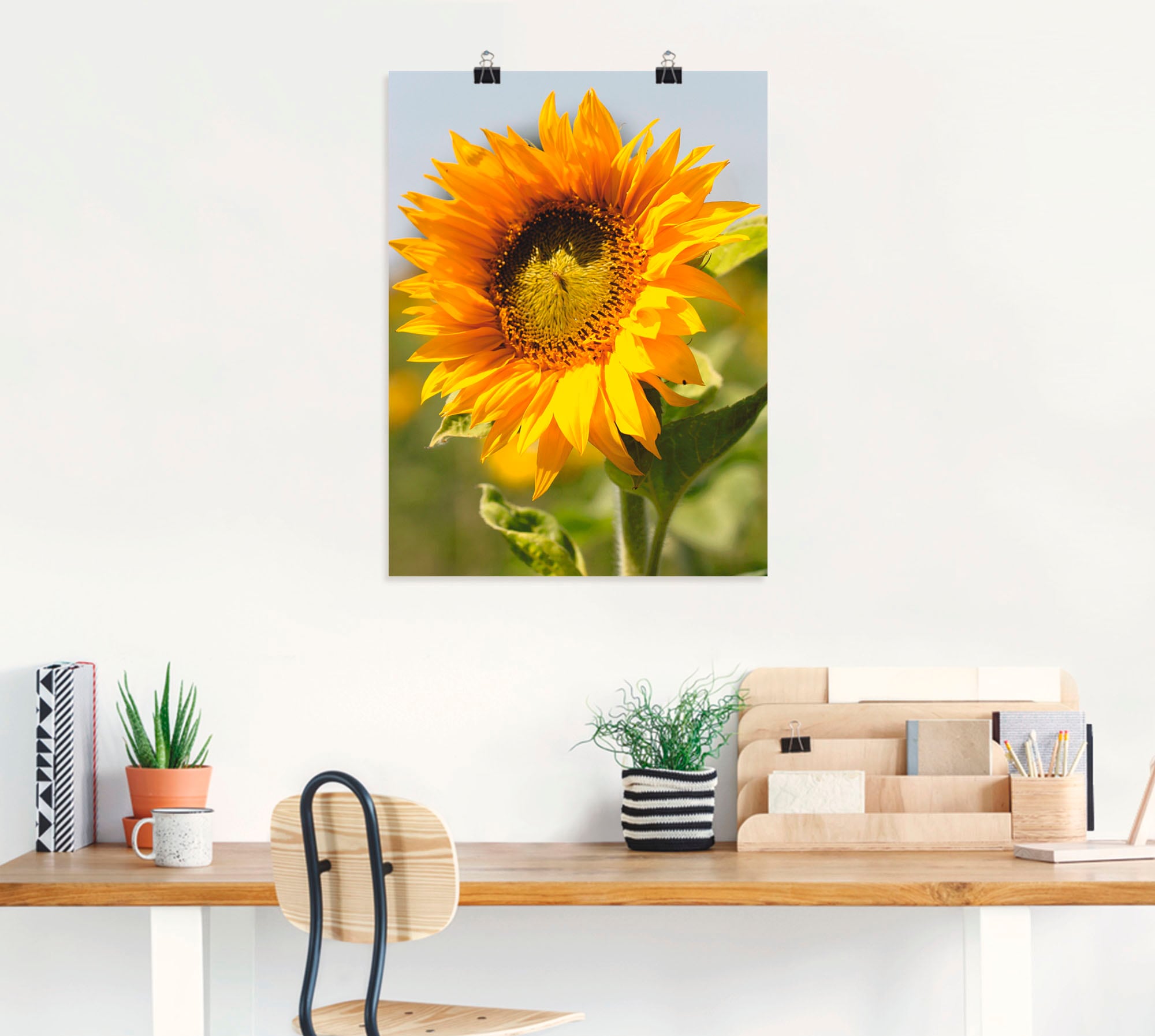 Artland Wandbild »Sonnenblume«, Blumen, (1 St.), als Leinwandbild, Poster, Wandaufkleber in verschied. Größen
