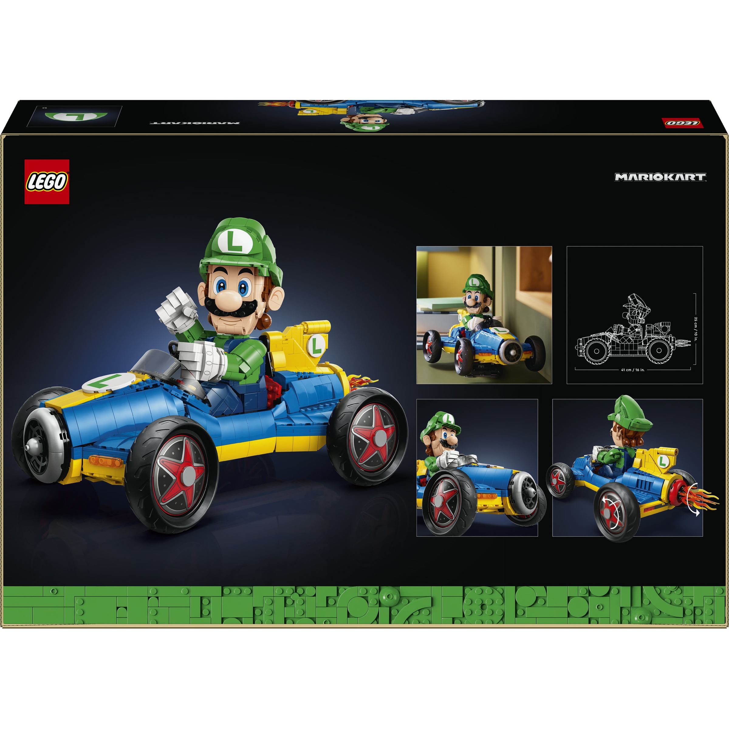 LEGO® Konstruktionsspielsteine »Mario Kart: Luigi & Turboflitzer (72050), LEGO Super Mario« Made in Europe