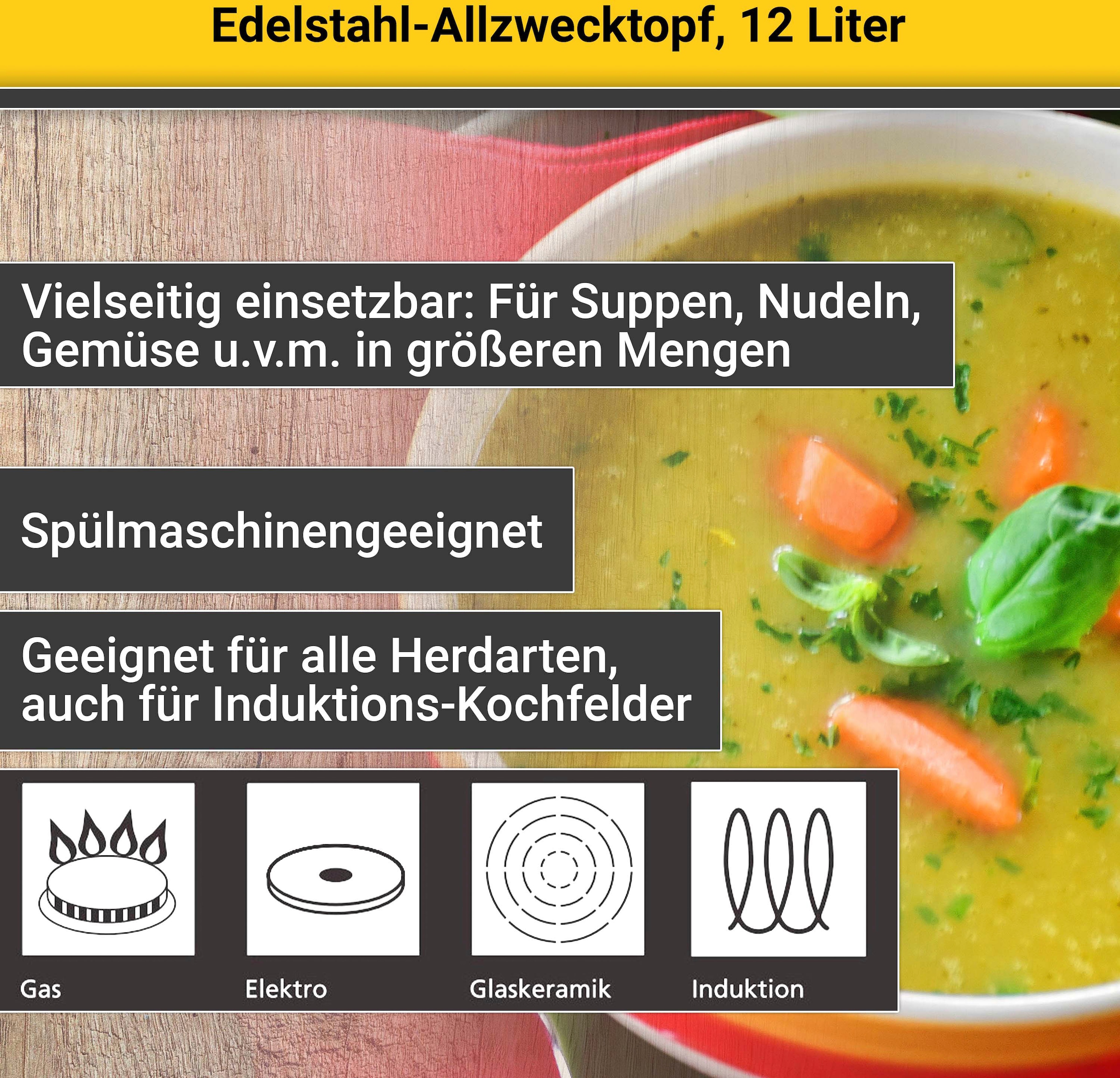 Krüger Kochtopf Edelstahl