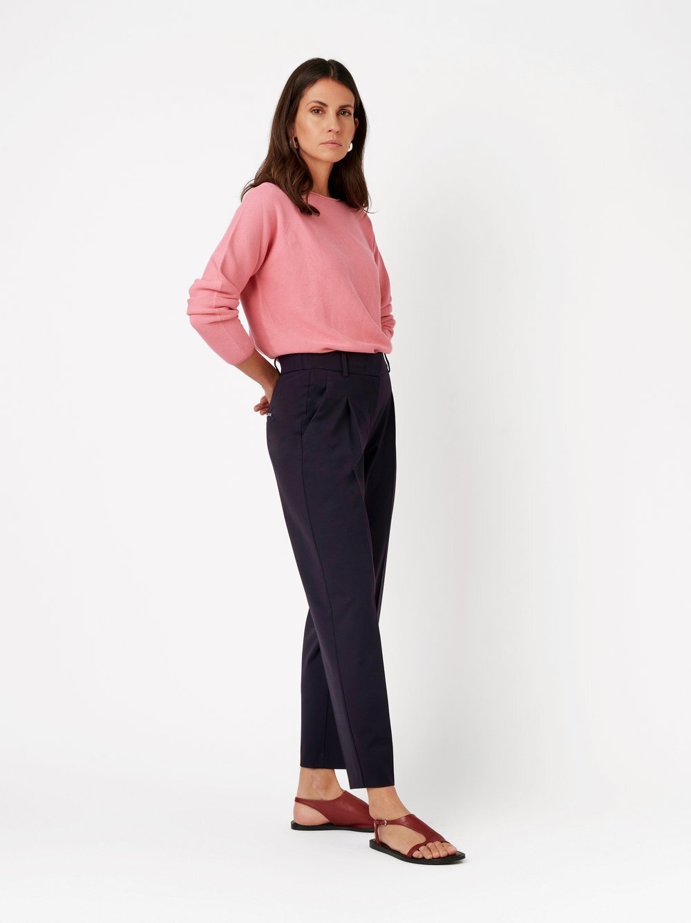 TONI Boyfriend-Hose »Luisa Barrel«  mit Bund- & Bügelfalten
