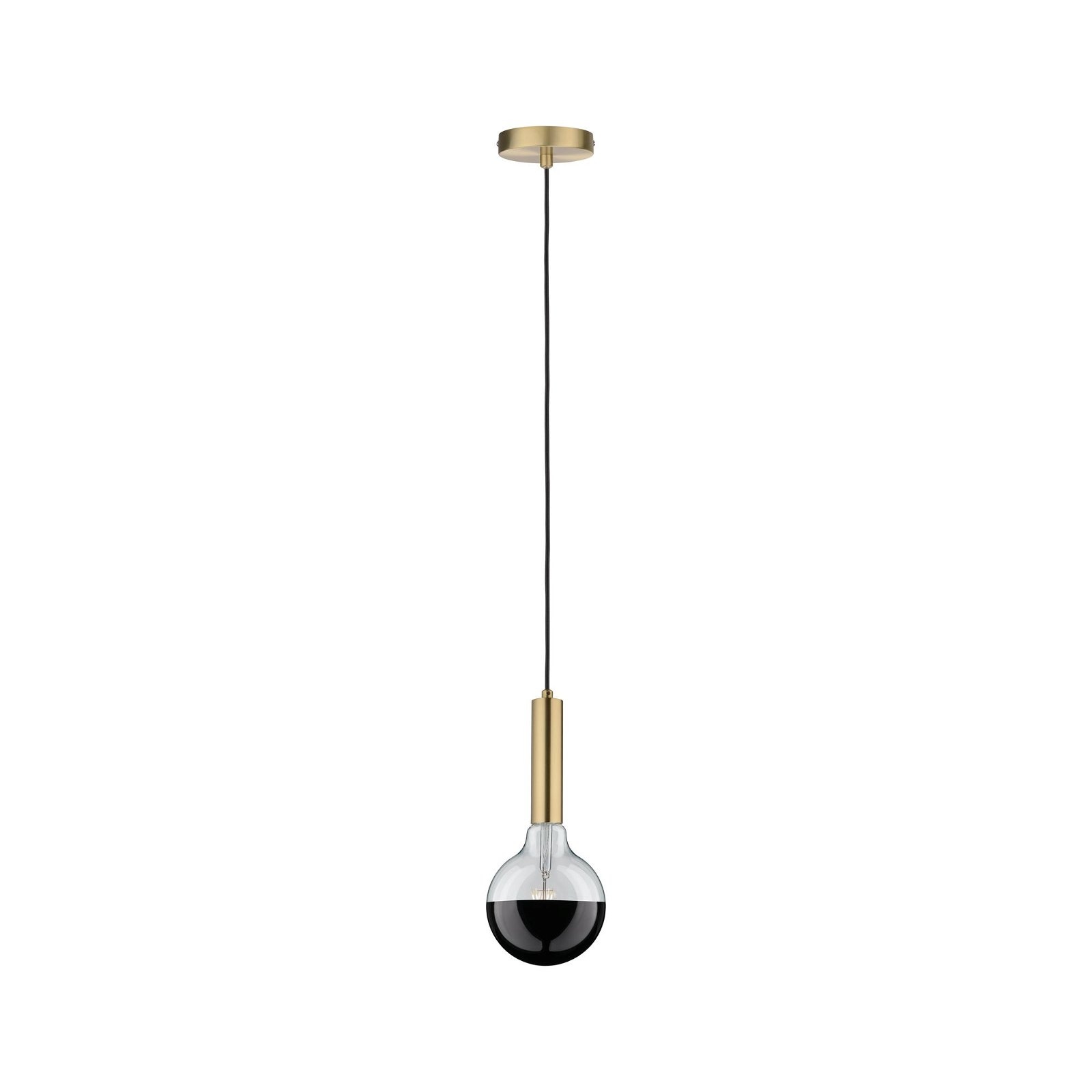 Paulmann LED-Leuchtmittel »G125 Kopfspiegel 600lm 2700K 6,5W 230V schwarz chrom«, 1 St., Warmweiß