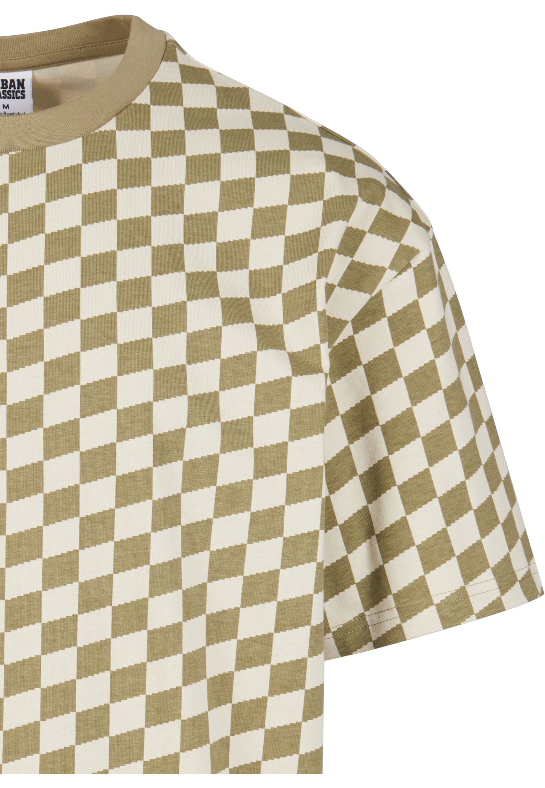 URBAN CLASSICS Kurzarmshirt »Urban Classics Herren Oversized Check Tee« 1 Stk.