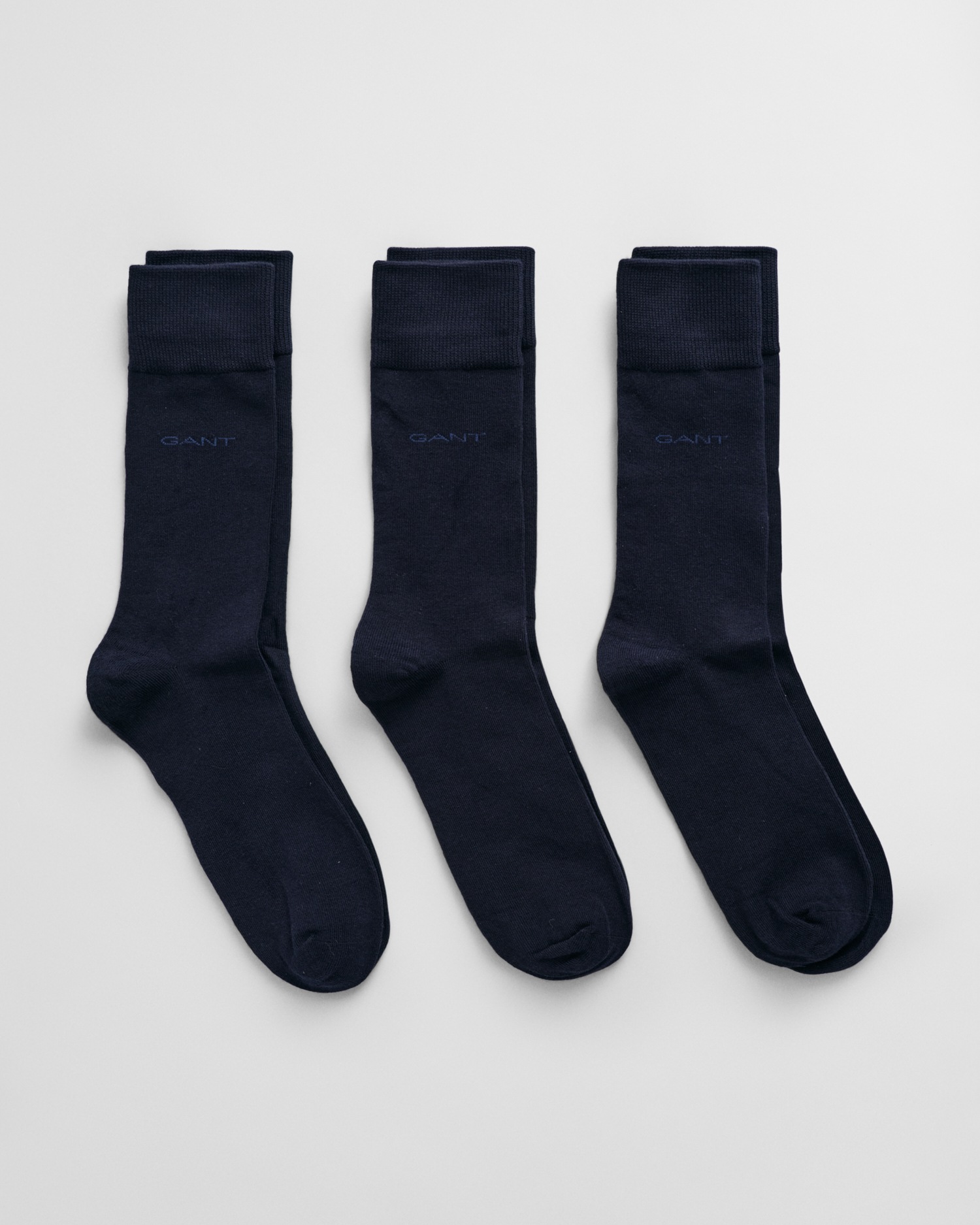 Gant Basicsocken "SOFT COTTON SOCKS 3-PACK", (Packung, 3 Paar, 3), mit Logo günstig online kaufen