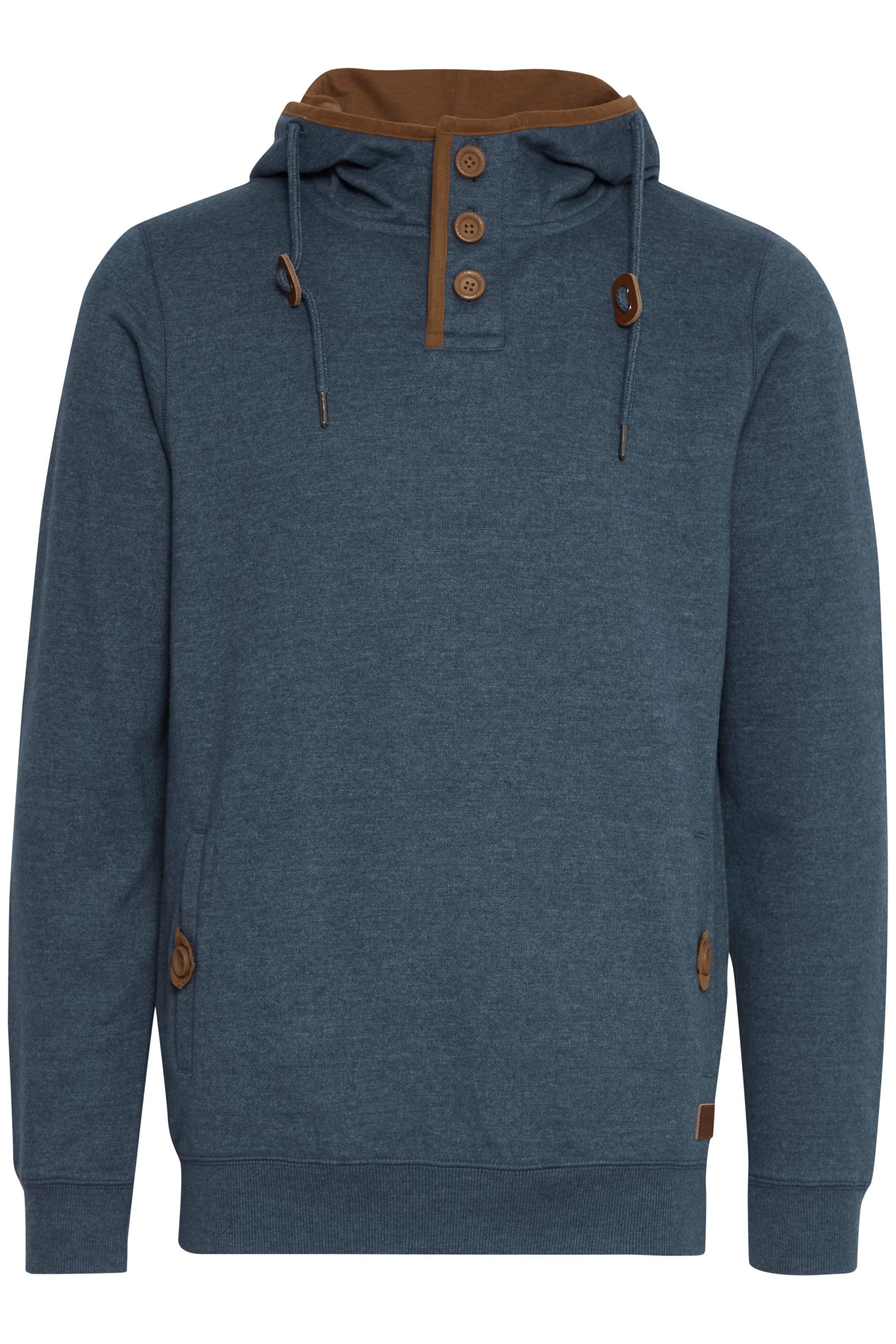 Blend Kapuzenpullover "BHAlexo" Kapuzenpullover mit Knopfverschluss am Krag günstig online kaufen