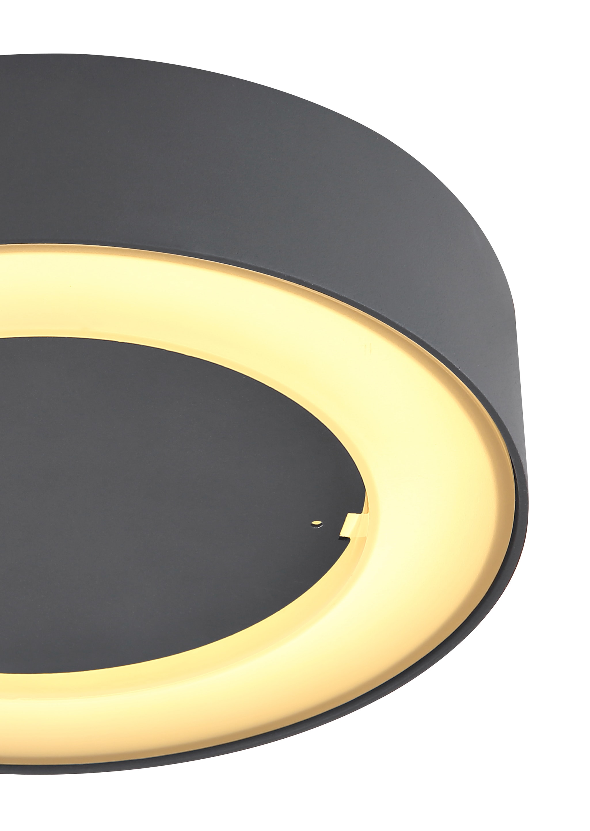 GLOBO LIGHTING LED Außen-Deckenleuchte »SURA«, Leuchtmittel LED-Modul | LED fest integriert, Außenleuchte/anthrazit/Kunststoff opal/IP54/3000K