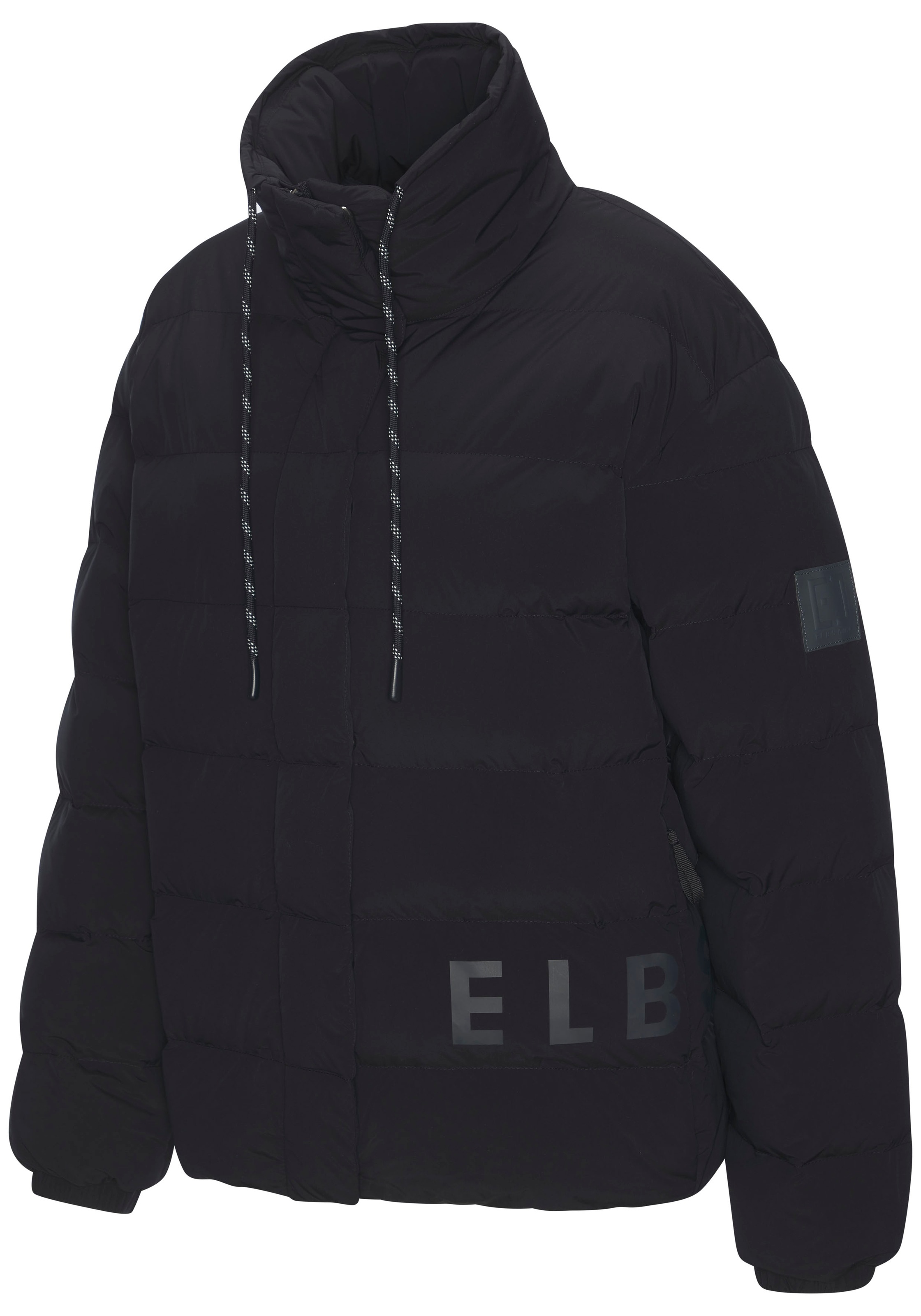 Elbsand Steppjacke, mit großem seitlichen Logo-Print