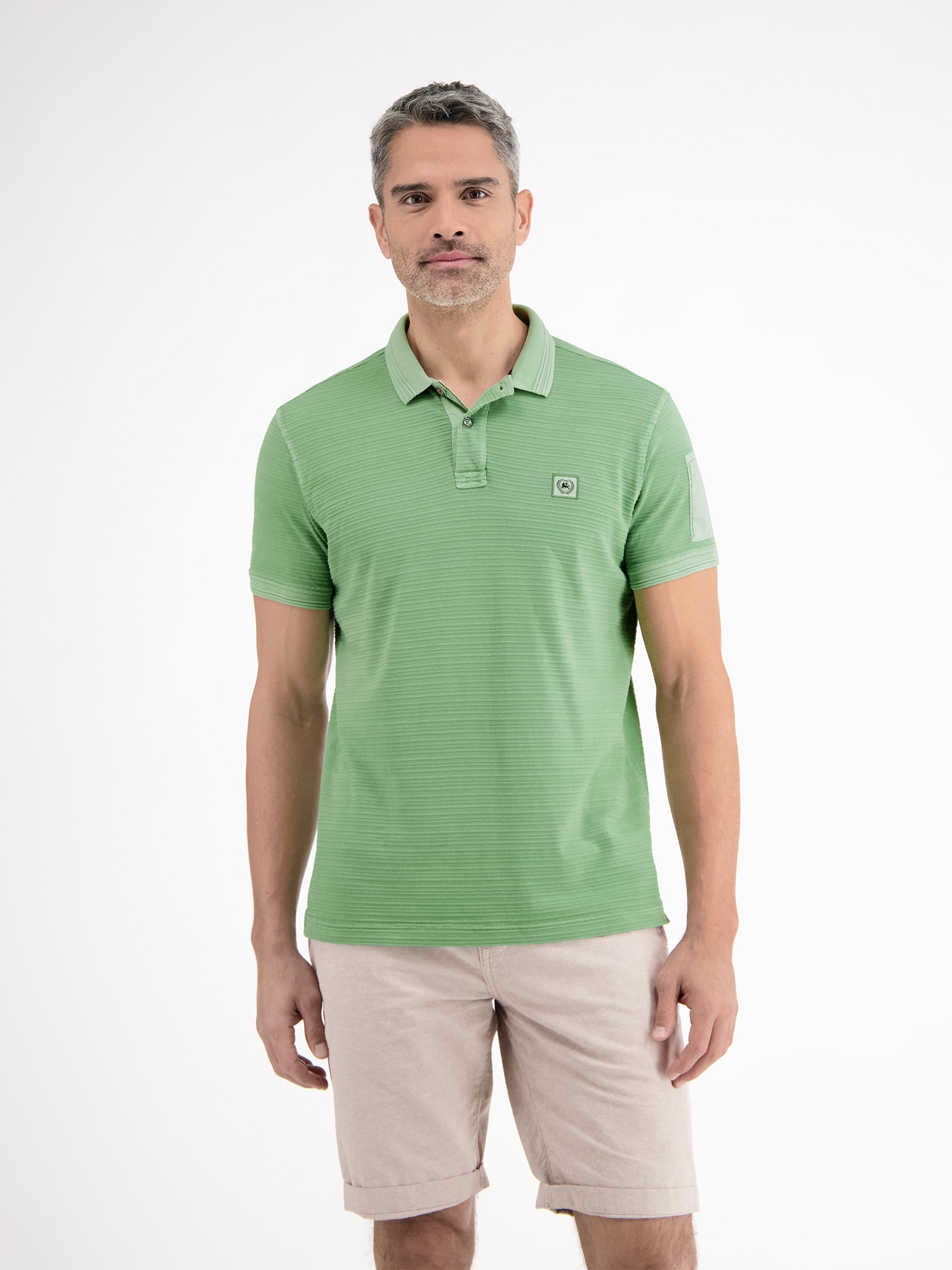 LERROS Poloshirt "Tonal-gestreiftes Poloshirt für Herren"