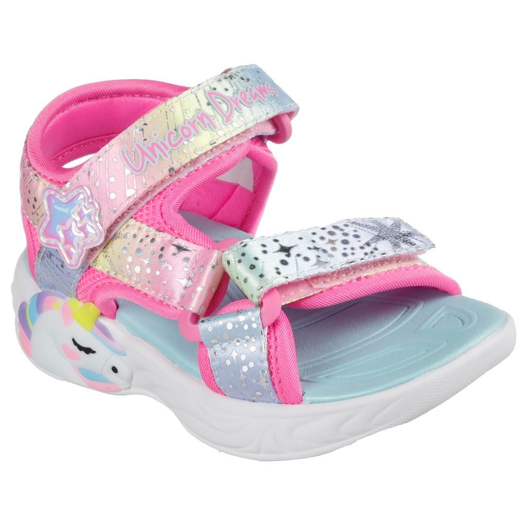 Skechers Kids Sandale »UNICORN DREAMS SANDAL MAJESTIC BLISS, Blinkschuh«, leuchtet bei jedem Schritt