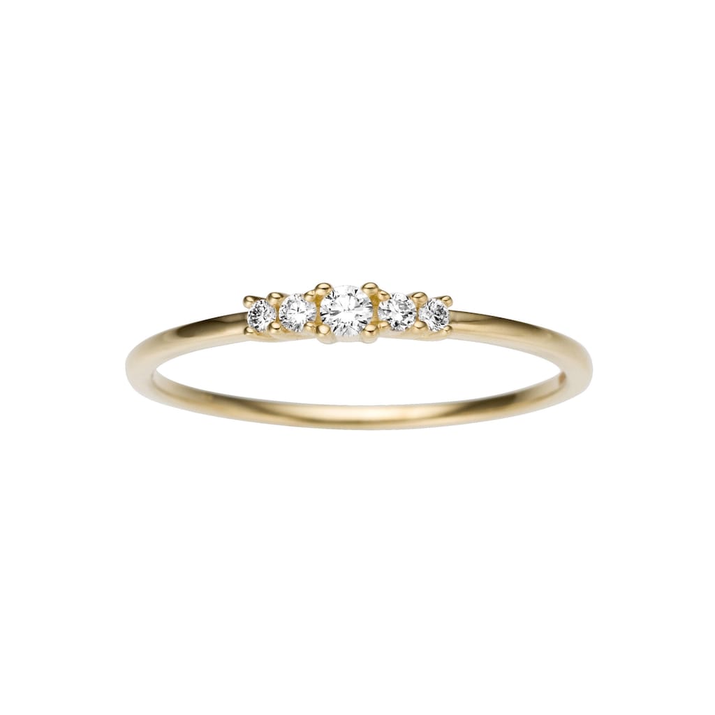 Firetti Diamantring »Schmuck Geschenk Gold 333 Damenring Verlobungsring Goldring Solitär«