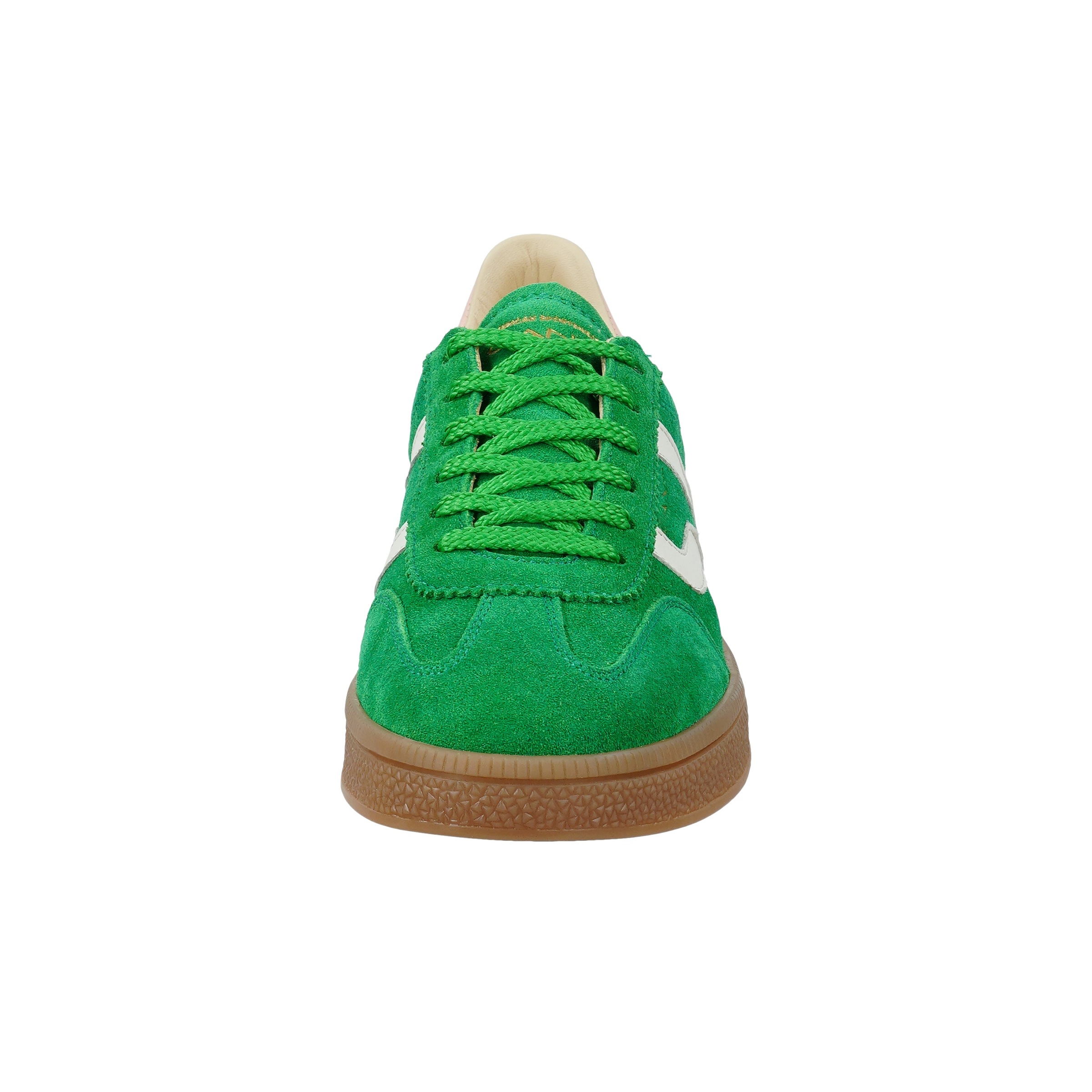 Sneaker GANT "Cuzima", Damen, Gr. 40, grün, peach pink, Leder, Veloursleder, Schuhe Sneaker, Retro Sneaker, Schnürschuh mit Lederinnensohle 3